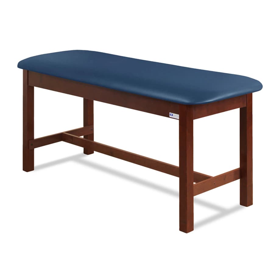 Clinton Industries Classic Series Straight Line Treatment Table, Royal Blue, 400 lb Capacity - Table Treatment DrkChry/RylBlu - Image 1