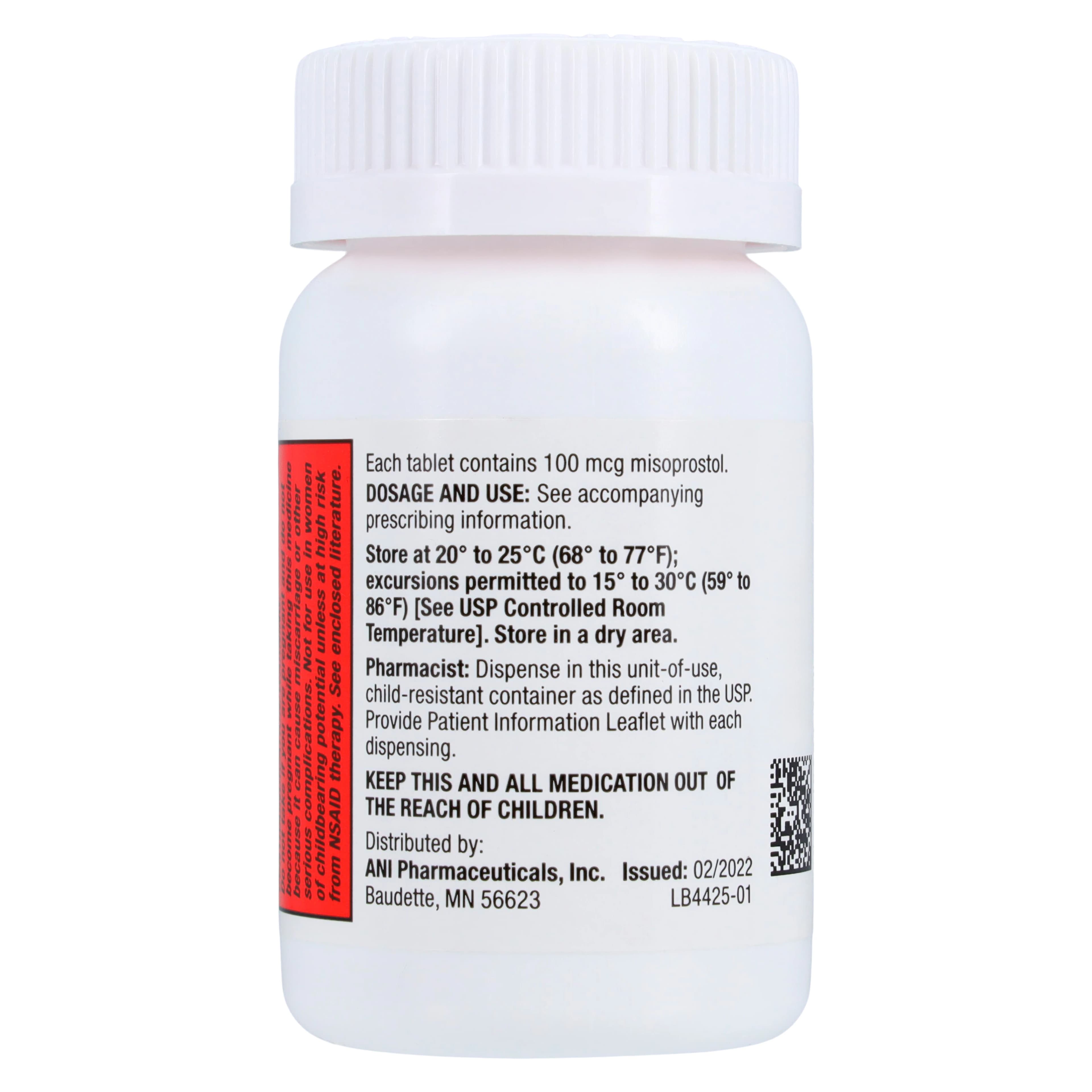 Misoprostol Tablets 100 mcg, 60 Count Bottle (Novitium Pharma) thumbnail 3