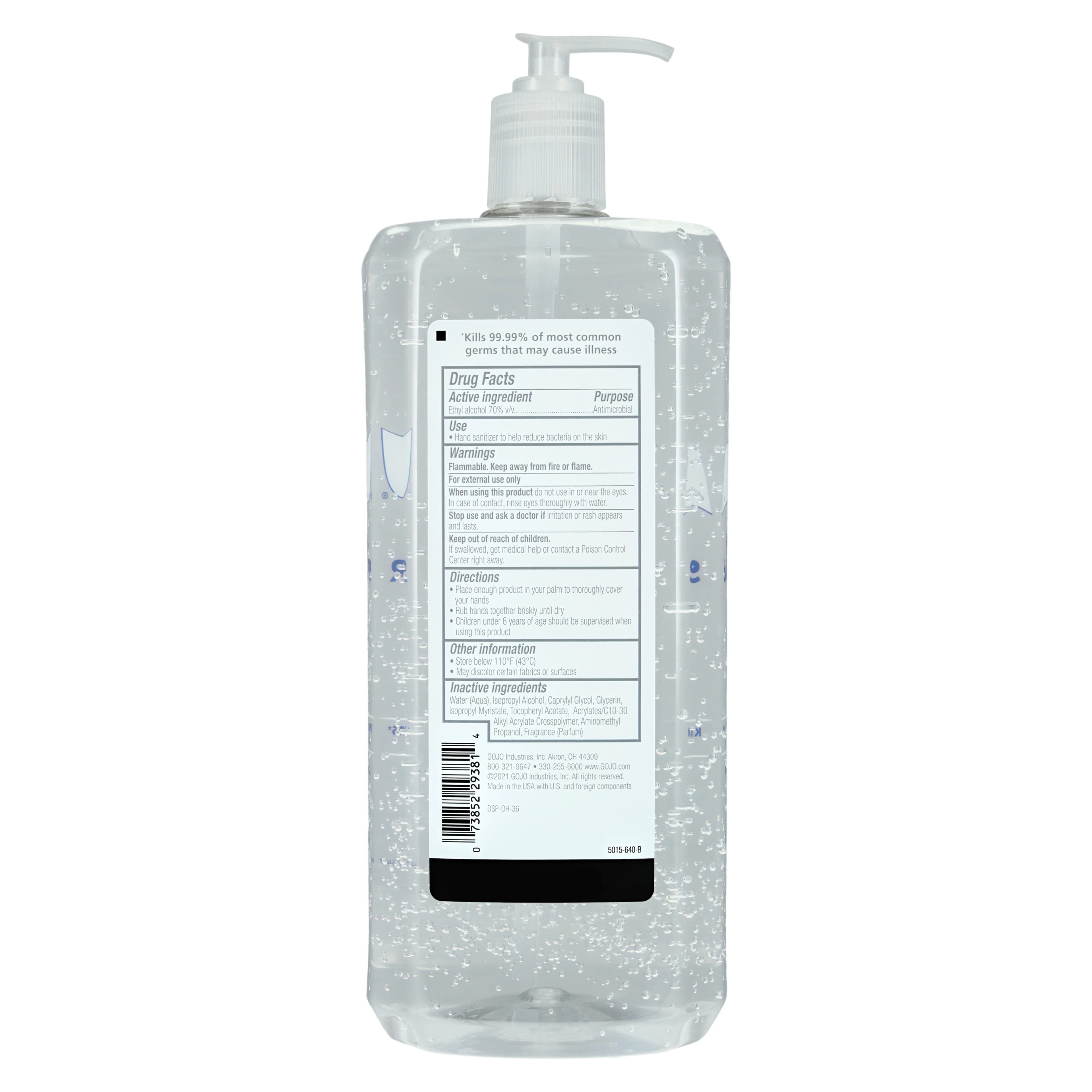Purell Advanced Hand Sanitizer Refreshing Gel, 1.5L Pump Bottle, 70% Ethyl Alcohol, 5015-04 thumbnail 2