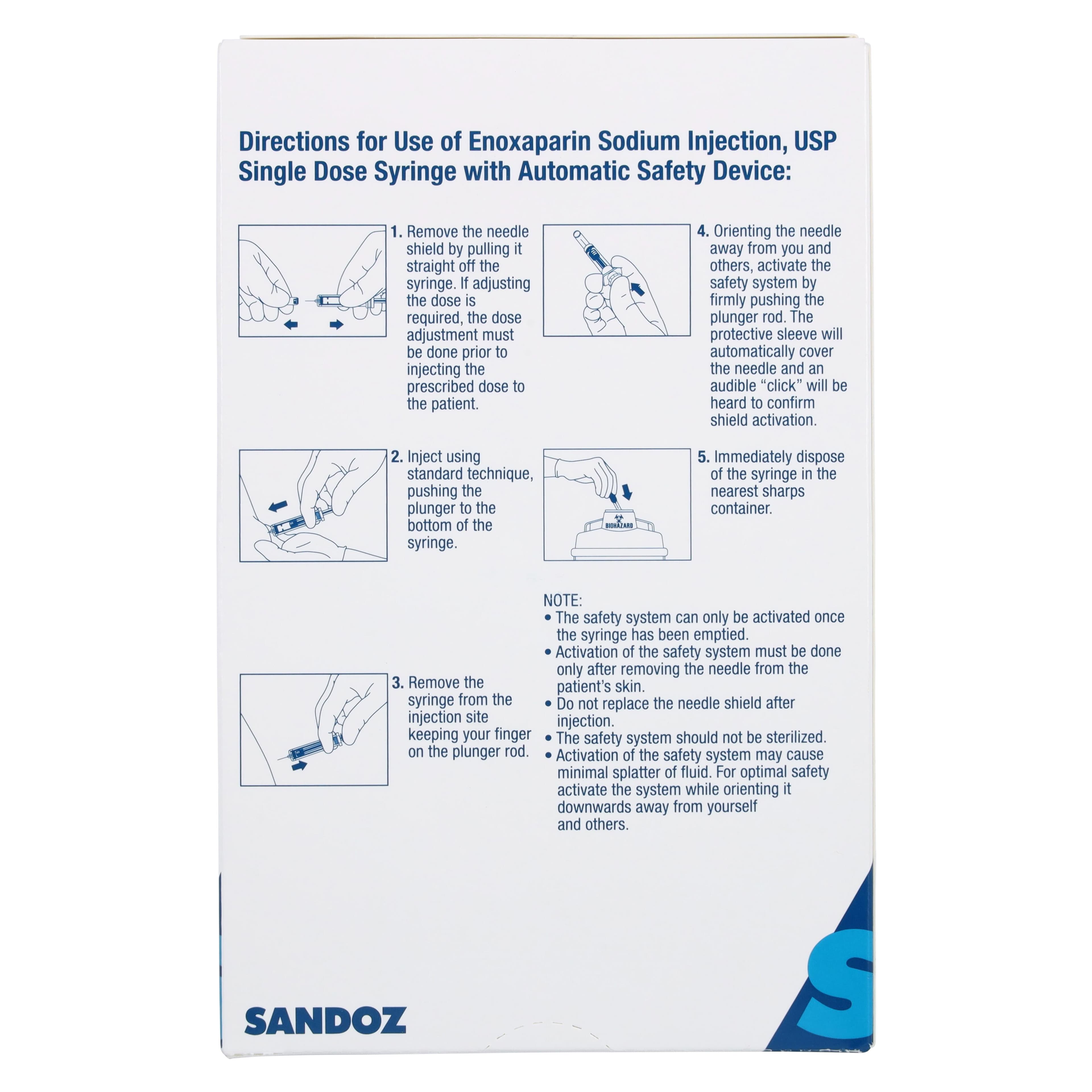 Enoxaparin Sodium Injection 30mg Prefilled Syringe, 0.3mL, 10/Package thumbnail 6