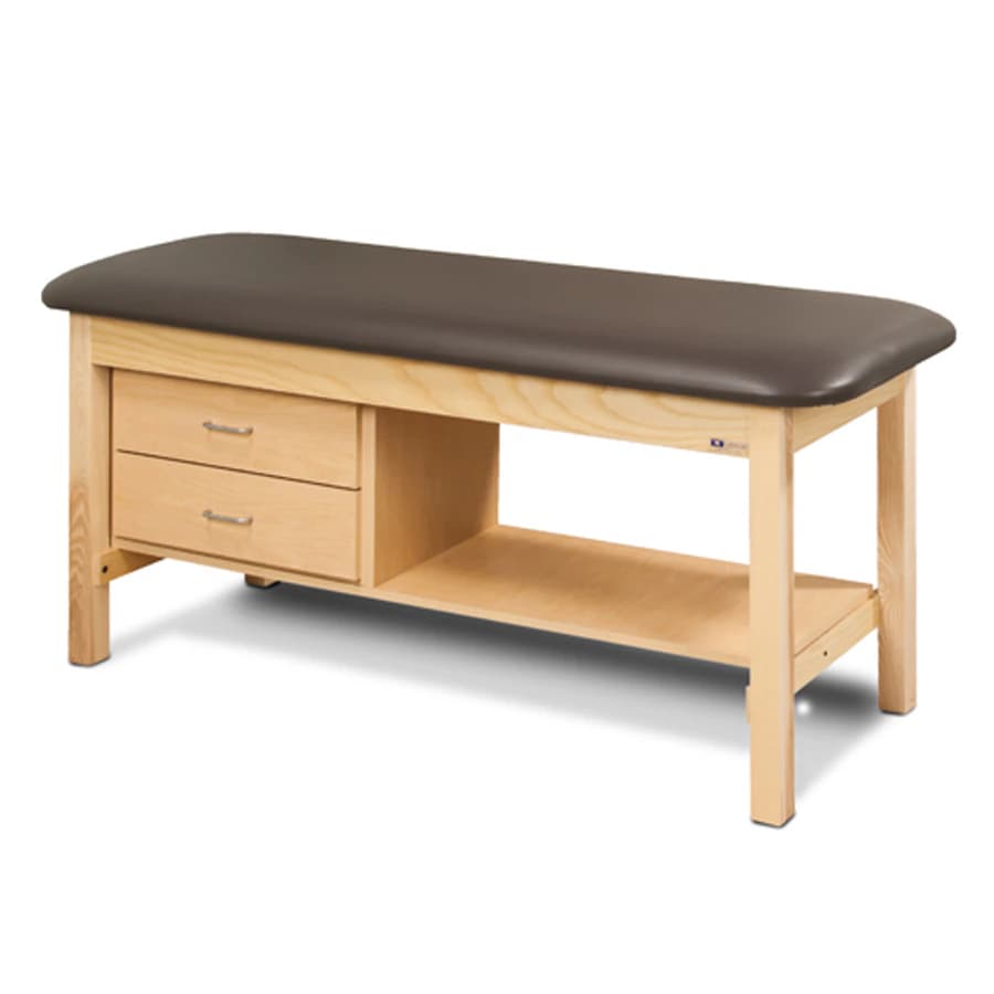 Clinton Industries Alpha Series Straight Line Treatment Table, Gunmetal, 450 lb Capacity - Table Treatment Gunmetal - Image 1