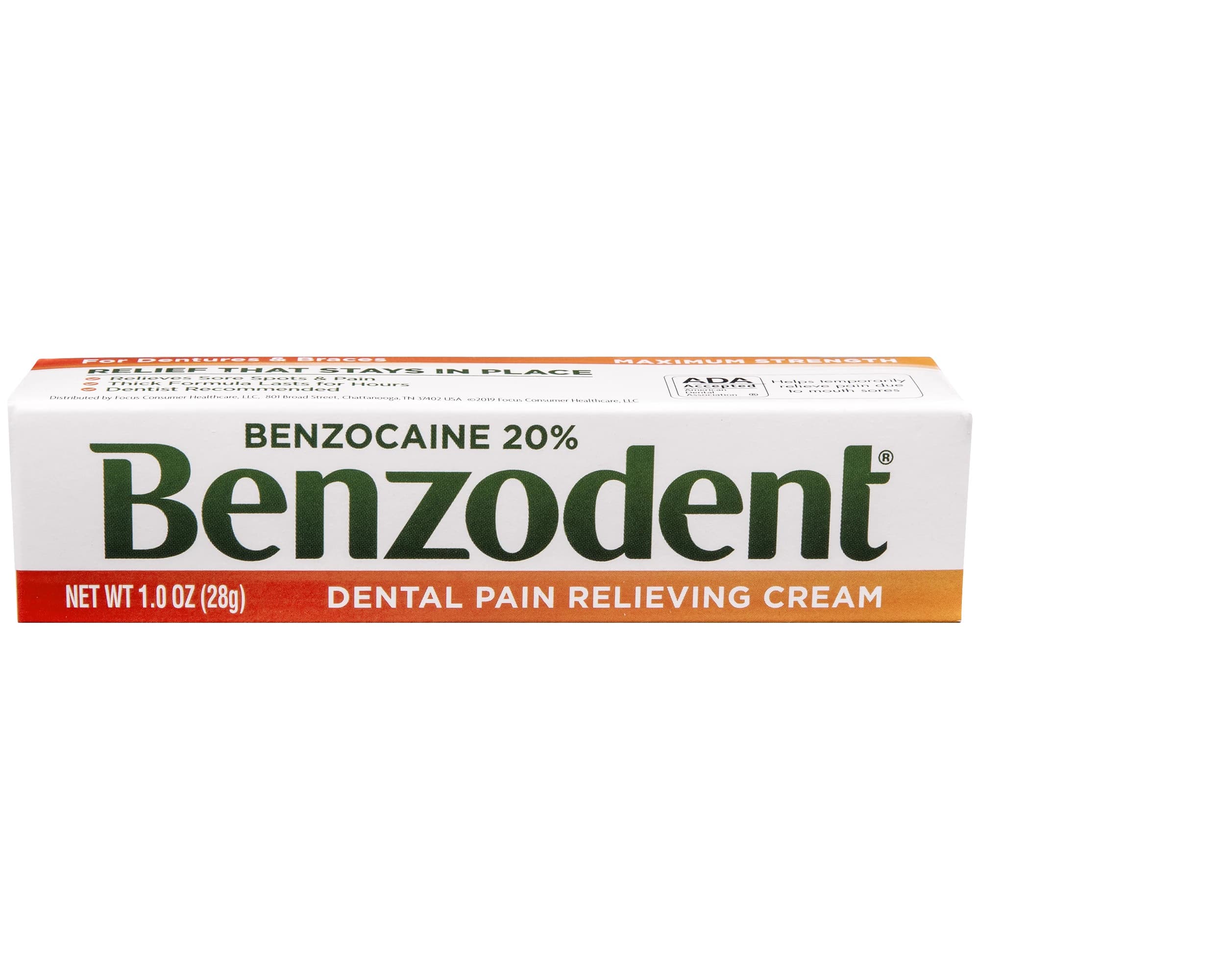 Benzodent Cream, 1 oz Tube - Benzodent Cream - Image 1