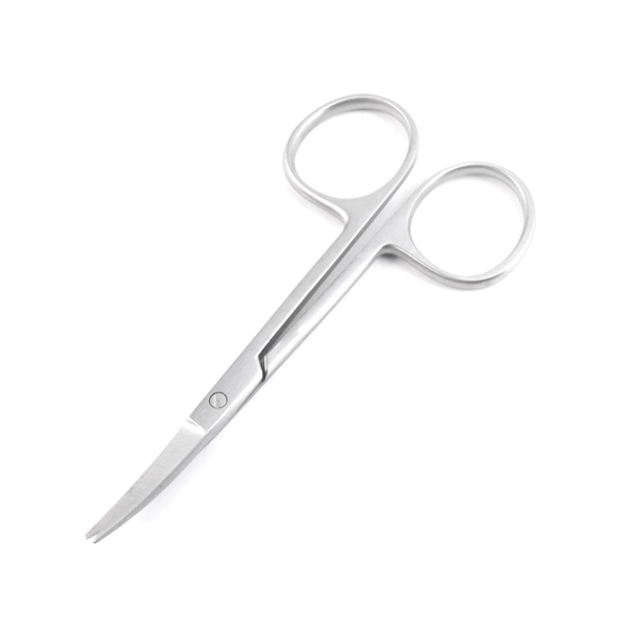 Sklar Instruments Iris Scissor, Curved, Stainless Steel, 3.5", Disposable, 25/Case - Scissor Iris Curved SS - Image 1