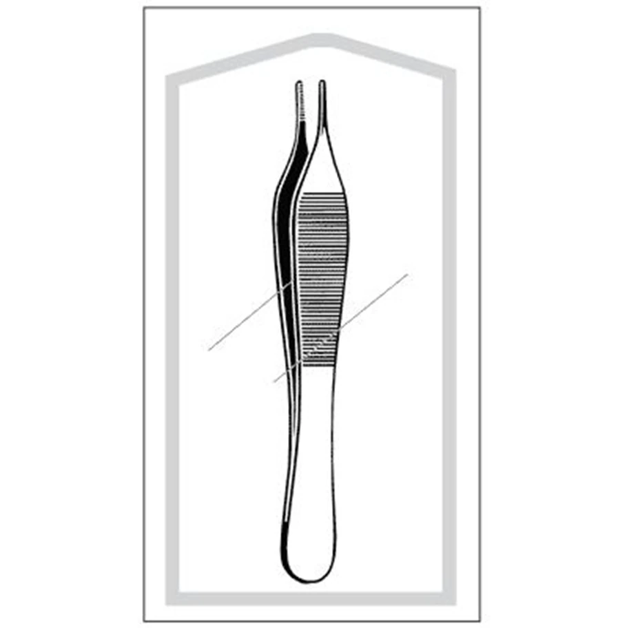 Sklar Adson Dressing Forceps, Sterile, 100/Case - Forcep Dressing Adson Sterile - Image 1