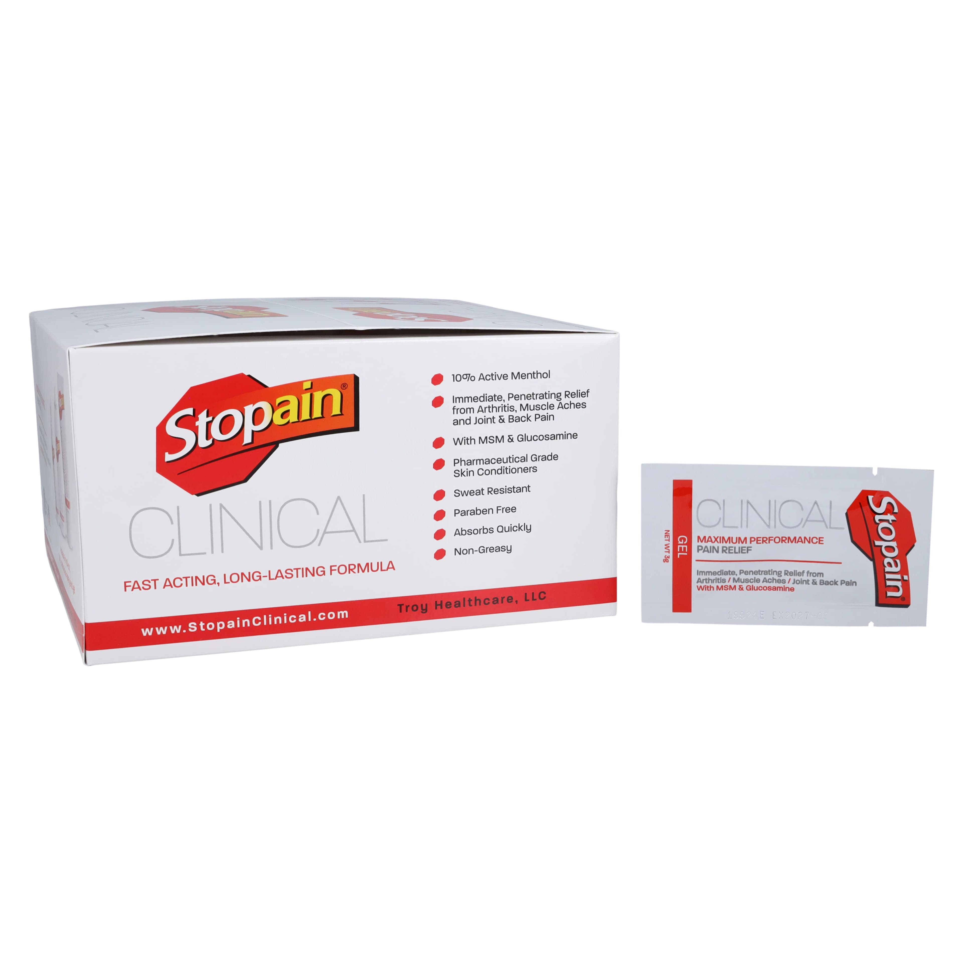 Stopain Clinical Gel, 100/Box - Stopain Clinical Gel - Image 1