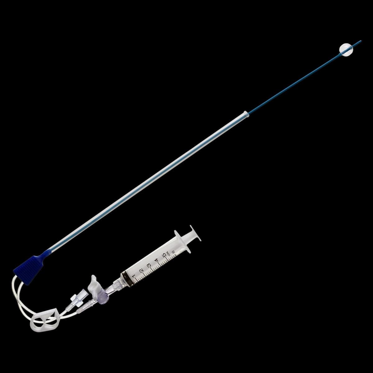 HSG Catheter Flexible, 7Fr, 3mL, Uterine Smooth Tip, Sterile - HSG Catheter Flexible - Image 1