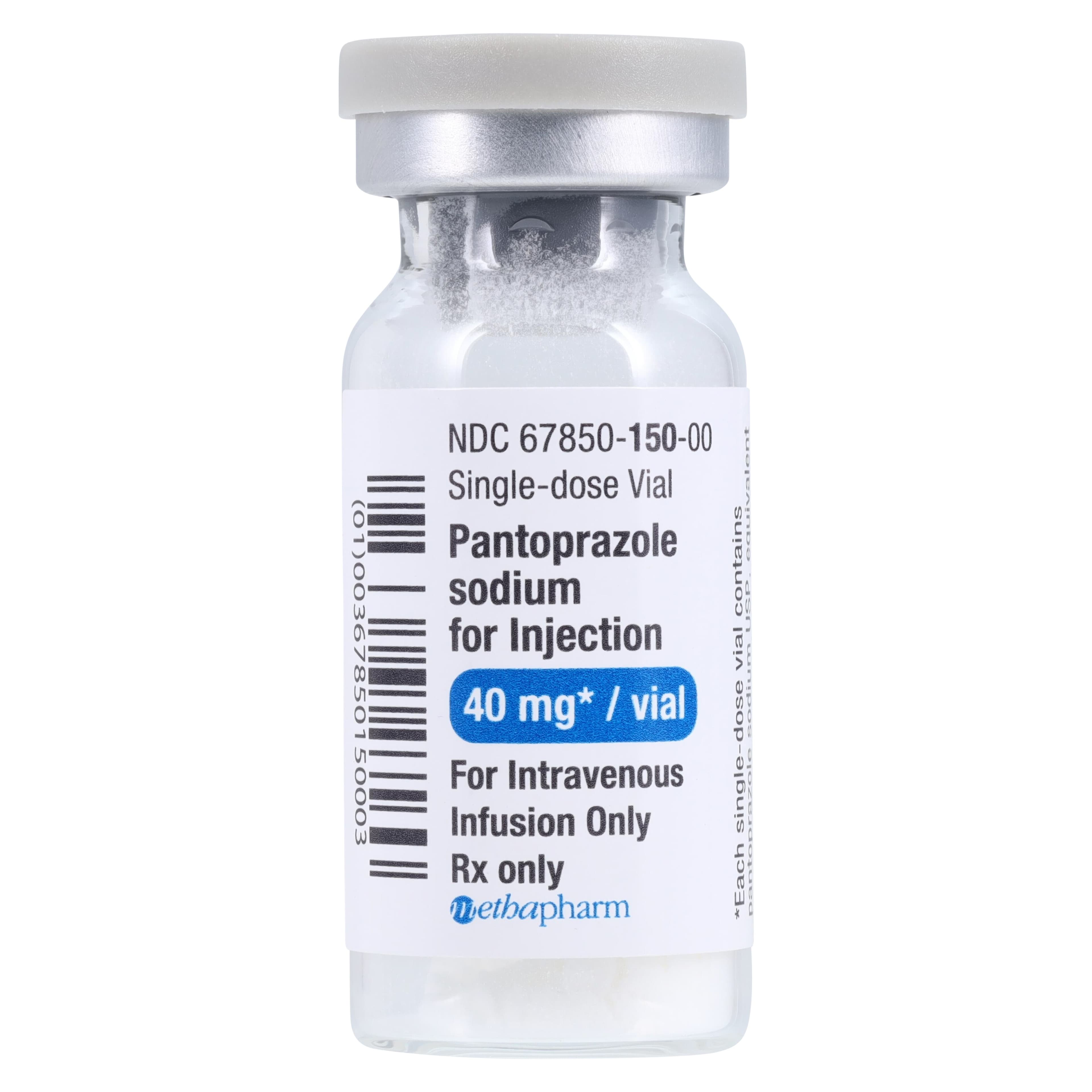 Pantoprazole Sodium Injection, 40 mg/vial, Single-Dose Vial, 10/Package, Heritage Pharmaceuticals thumbnail 2