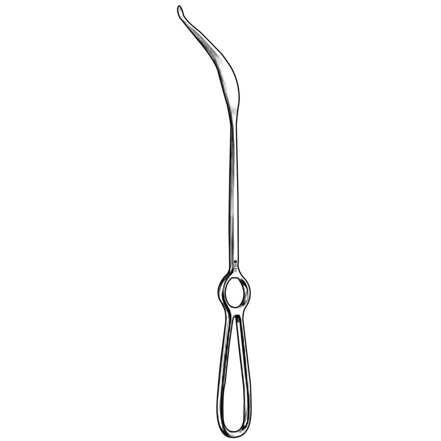 Sklar Burton Medial Ramus Retractor, Curved, 11-1/2" (29.2 cm), 8mm Blunt, Stainless Steel, Non-Sterile - BURTON MEDIAL RAMUS RETR 8MM - Image 1