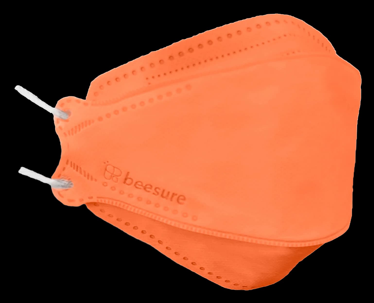 BeeSure Radiant Procedure Face Mask, ASTM Level 3, Orange, 40/Box, BE2620 thumbnail 2