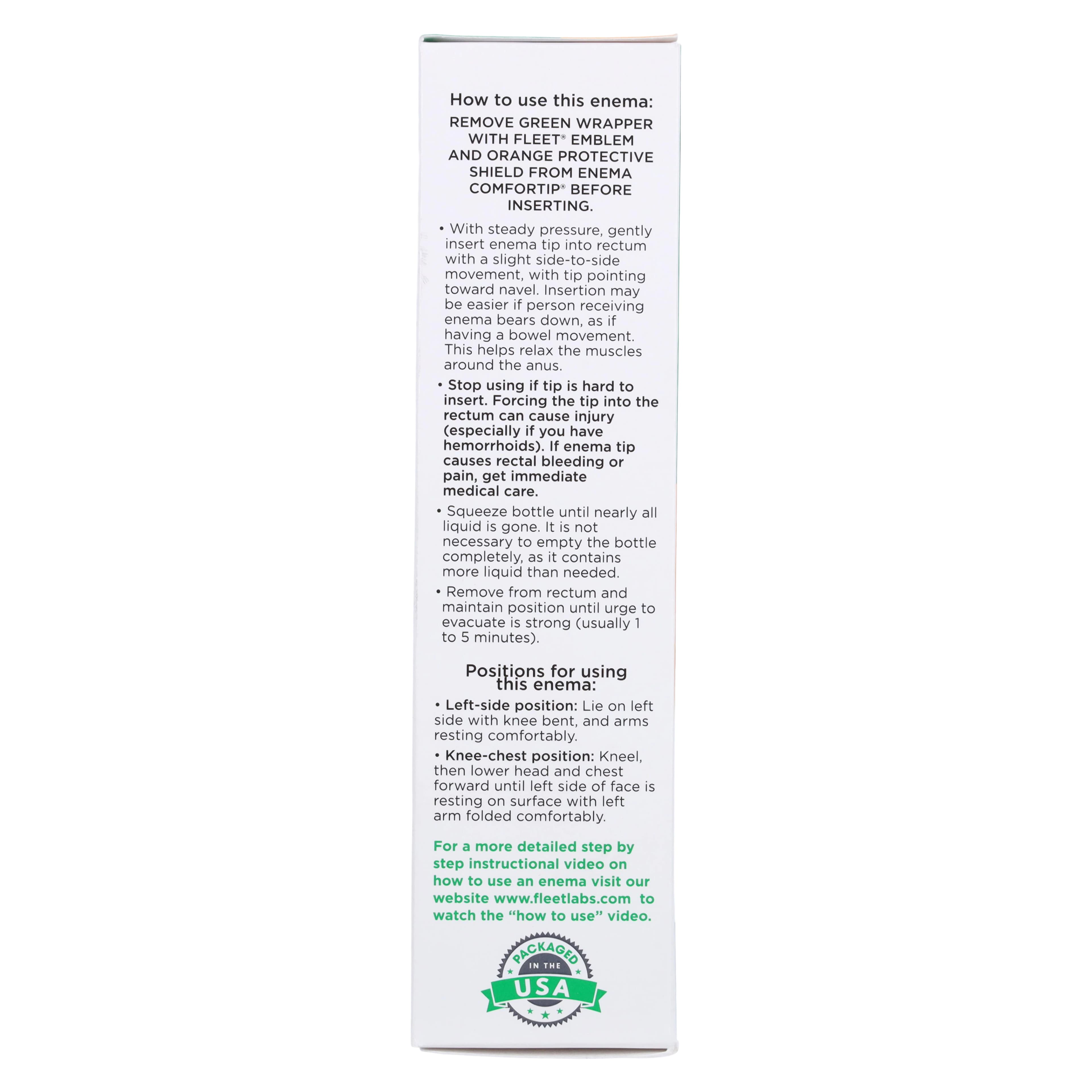 Fleet Mineral Oil Enema, Pre-Lubricated, Comfortip®, 4.5 oz/Bottle thumbnail 6