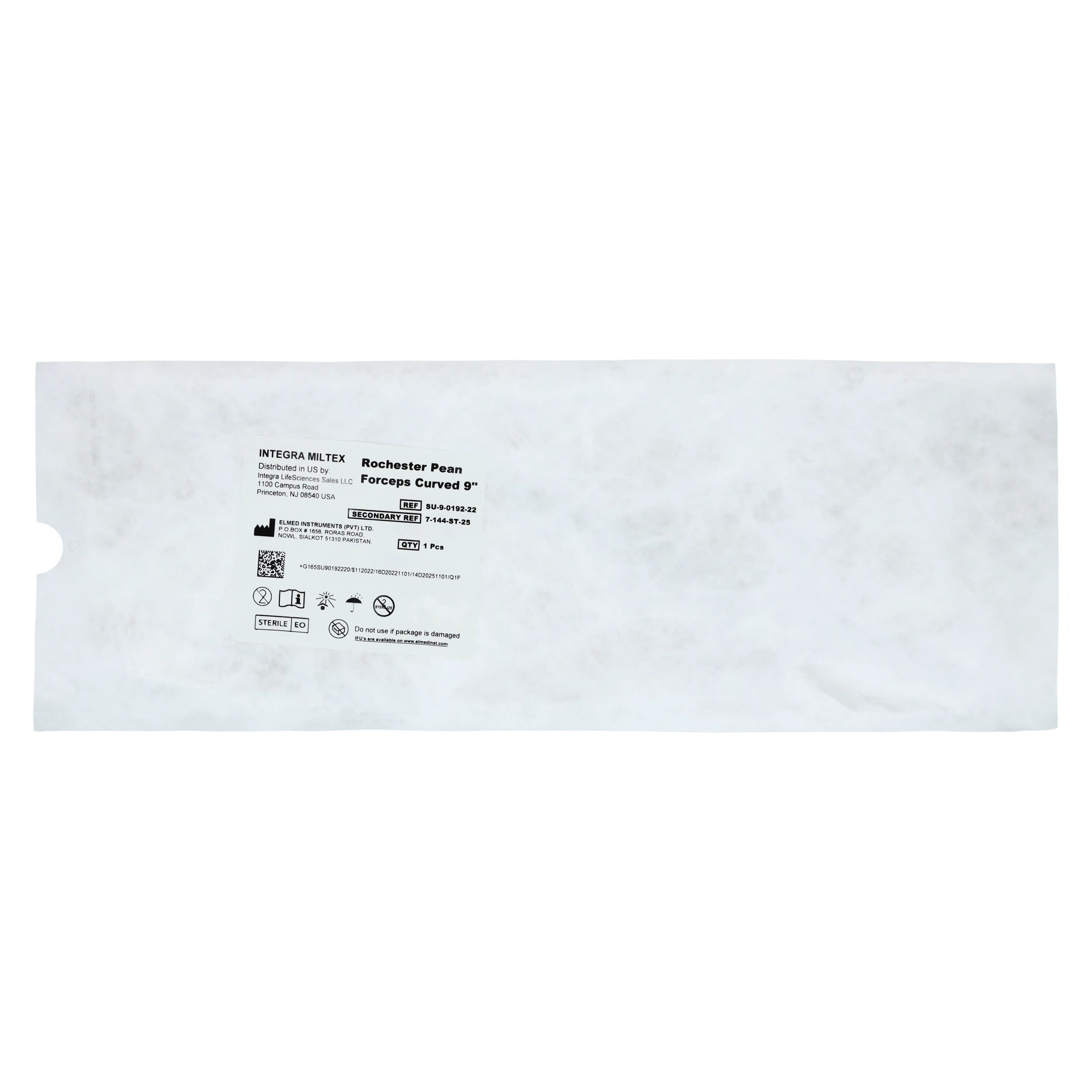 Miltex Rochester Pean Forceps, Curved, 9", Stainless Steel, 25/Box, 7-144-ST-25 thumbnail 2