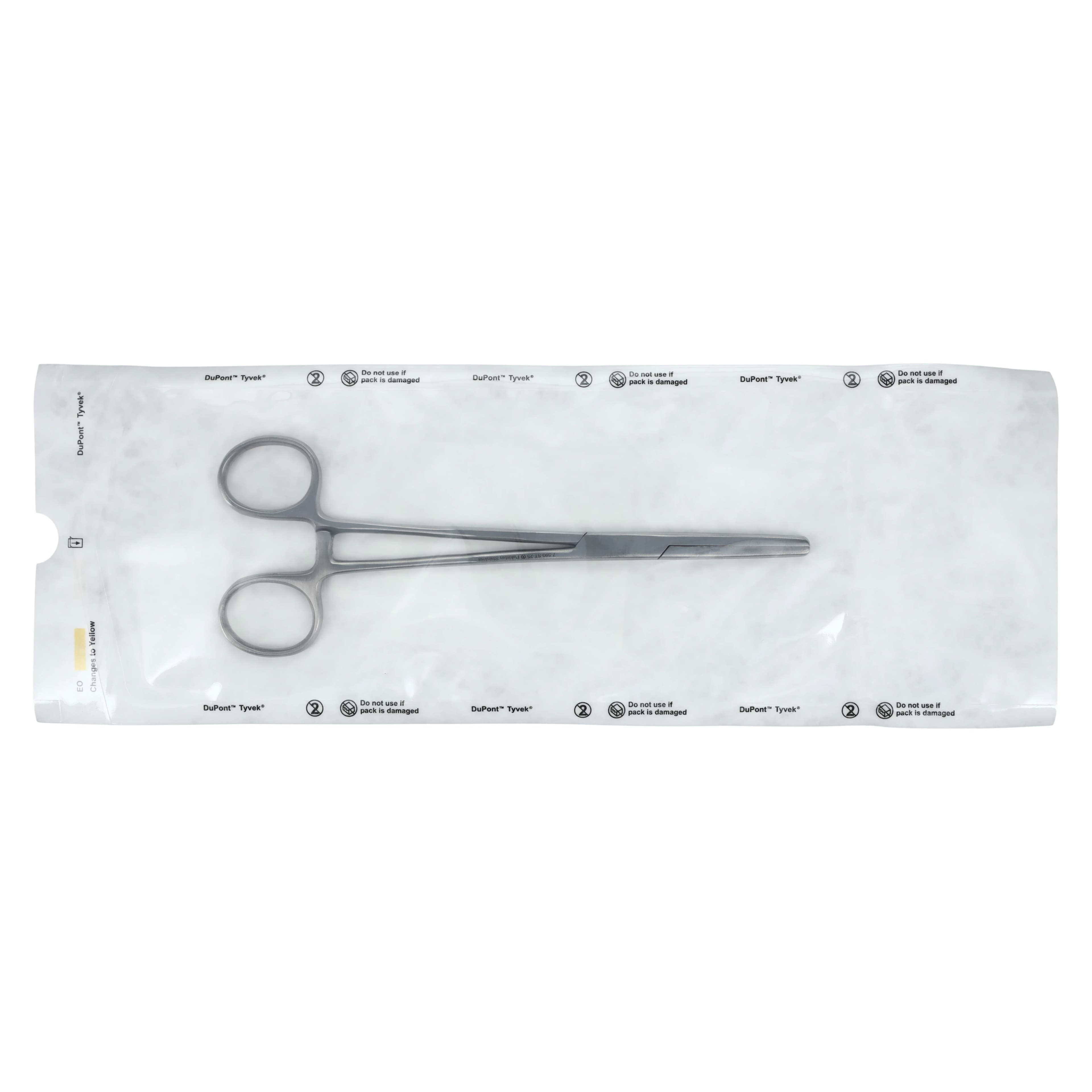 Miltex Presbyterian Tube Occluding Forcep, 7-1/4", Silver Plated Stainless Steel, Sterile, 25/Box, 7-590-ST-25 - Forcep Presbyterian Tube Occlu - Image 1
