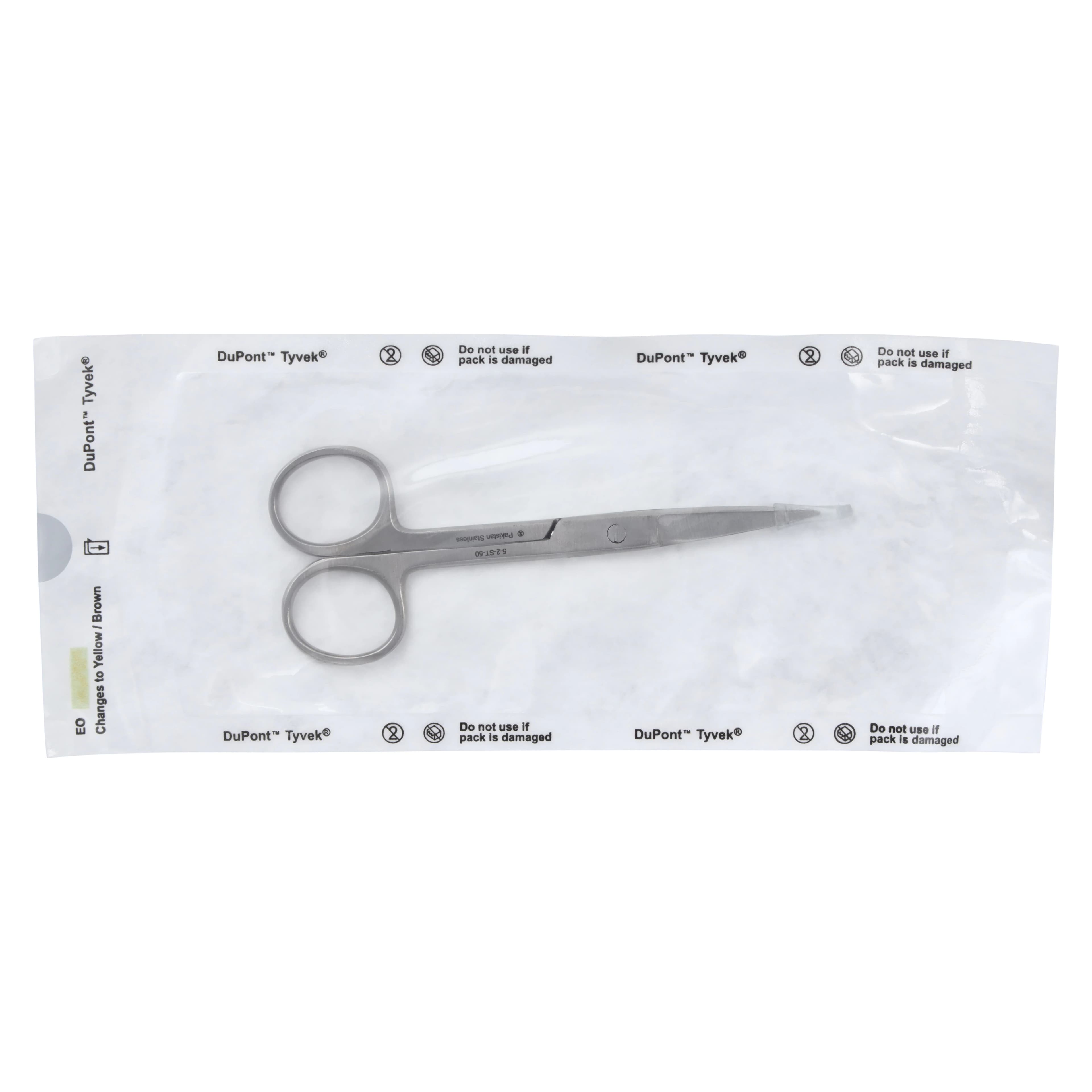 Operating Scissors Sharp/Sharp, Straight, 4.5", Stainless Steel, Sterile, 50/Box, 5-2-ST-50 - Operating Scissors Sharp/Sharp - Image 1