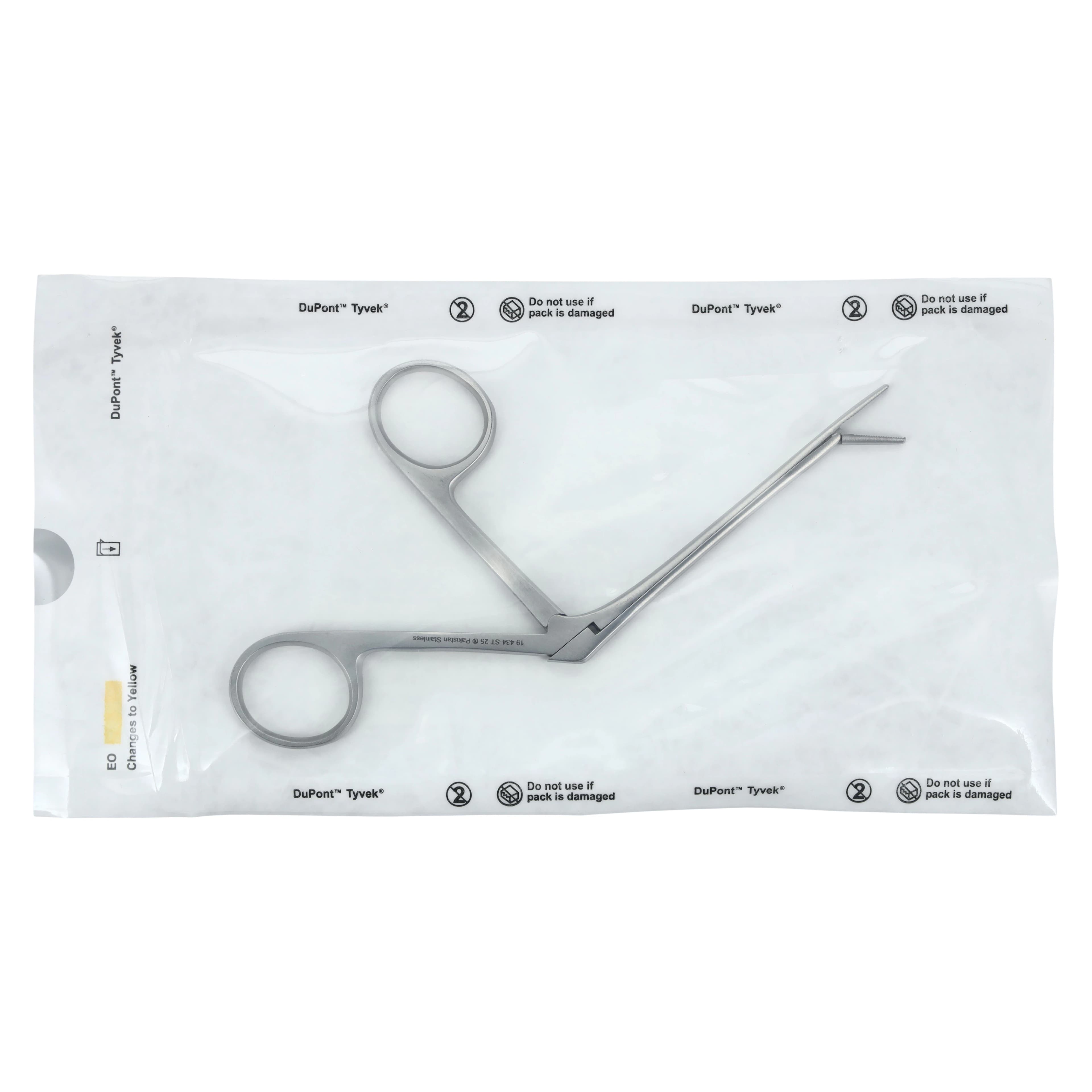 Miltex Hartman Alligator Forcep, Serrated Jaw, 3-1/2", Stainless Steel, Sterile, 25/Box - Alligator Forcep Serrated Jaw - Image 1