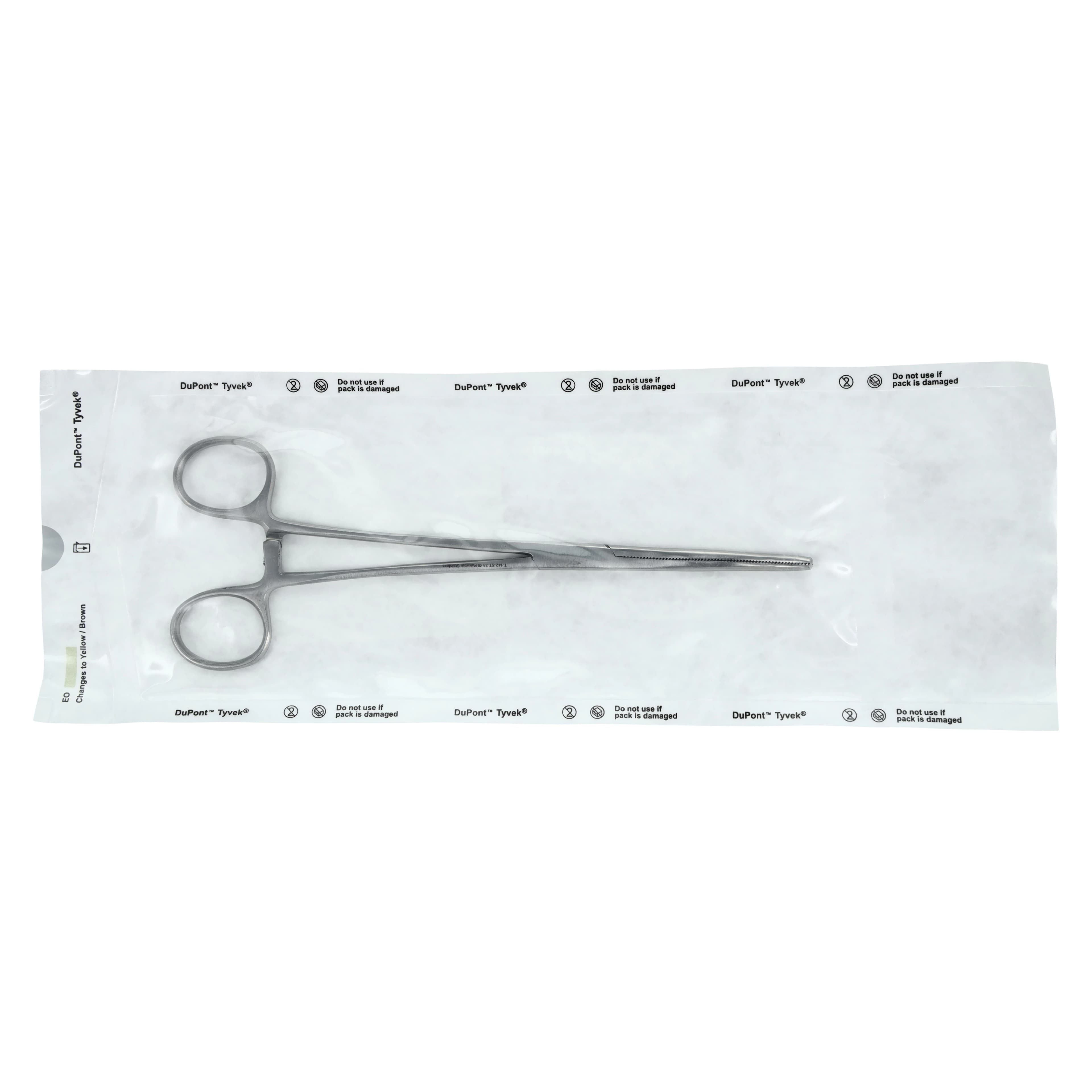 Miltex Rochester Pean Forceps, Curved, 8", Stainless Steel, Sterile, 25/Box, 7-142-ST-25 - Rochester Pean Forceps Curved - Image 1