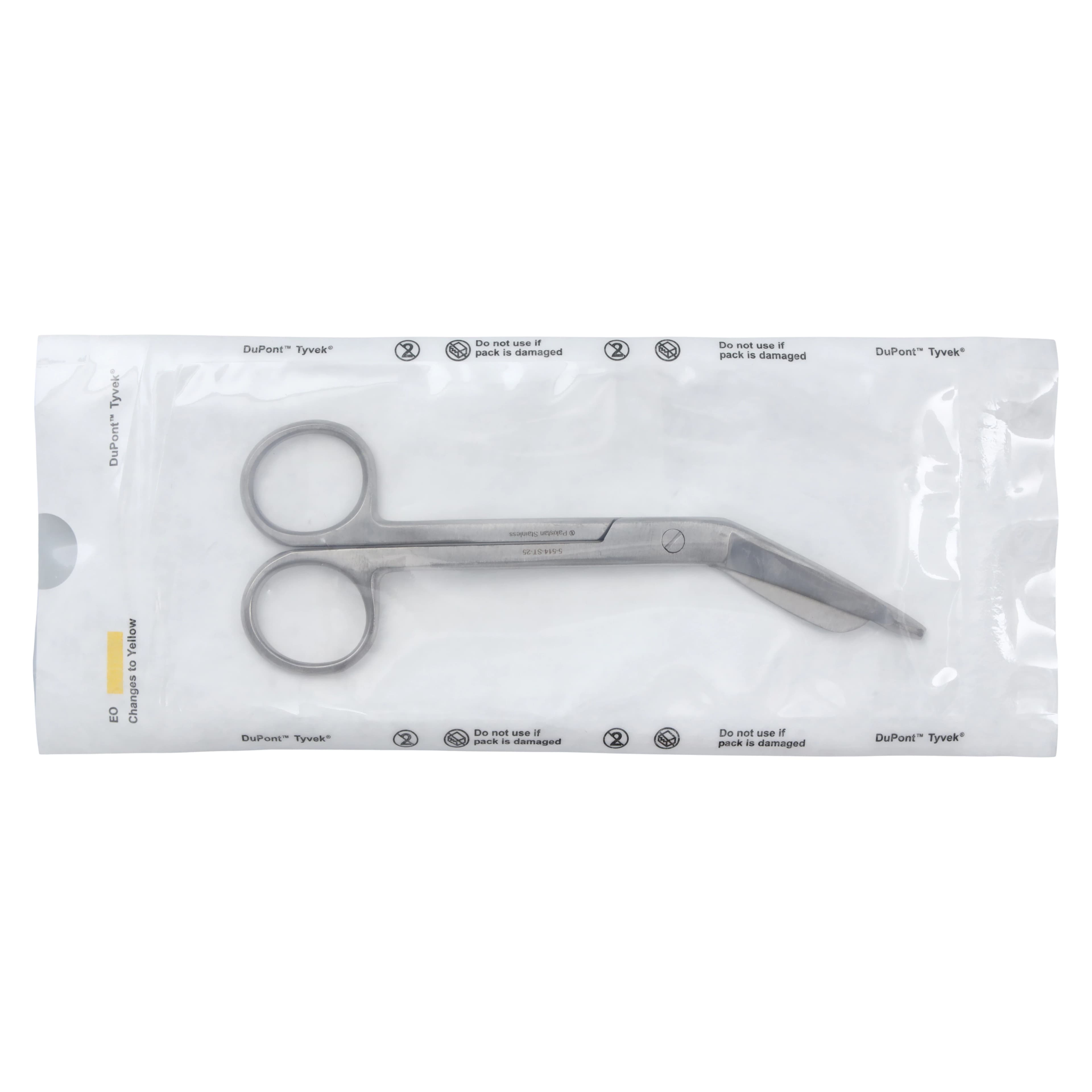 Miltex Lister Bandage Scissors, 5-1/2", Stainless Steel, Sterile, Disposable, 25/Box, 5-514-ST-25 - Lister Bandage Scissors - Image 1
