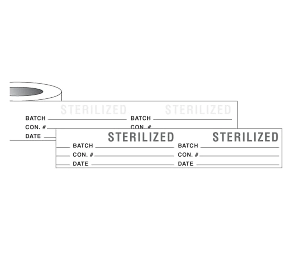 Marketlab Sterilization Tape Label with Note Area, 1/Package - Tape Label Steriliz w/Nte Area - Image 1