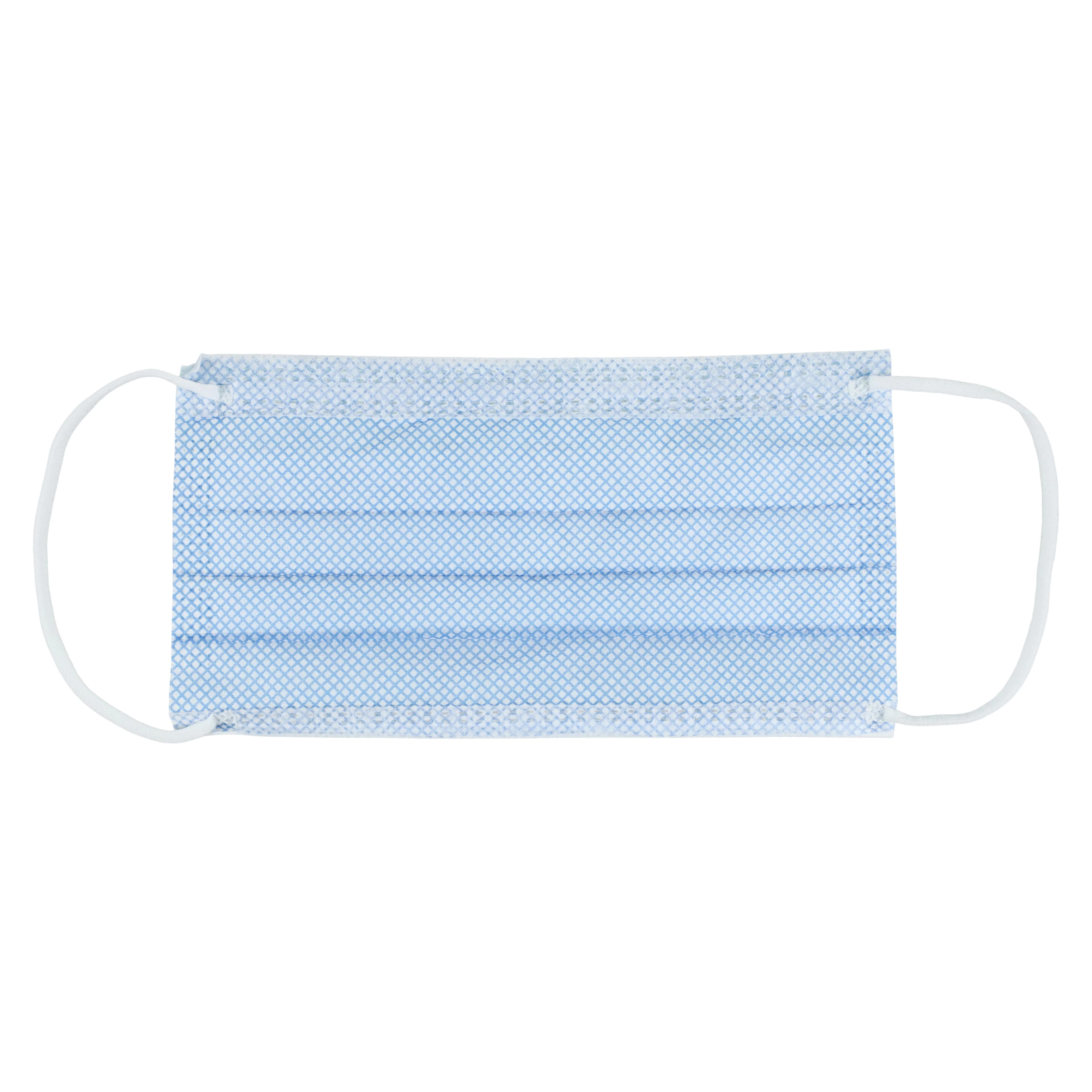 Aspen Surgical FluidGard Procedure Earloops Mask, Anti-Fog, ASTM Level 3, Blue Diamond, Single Use, 500/Case thumbnail 4