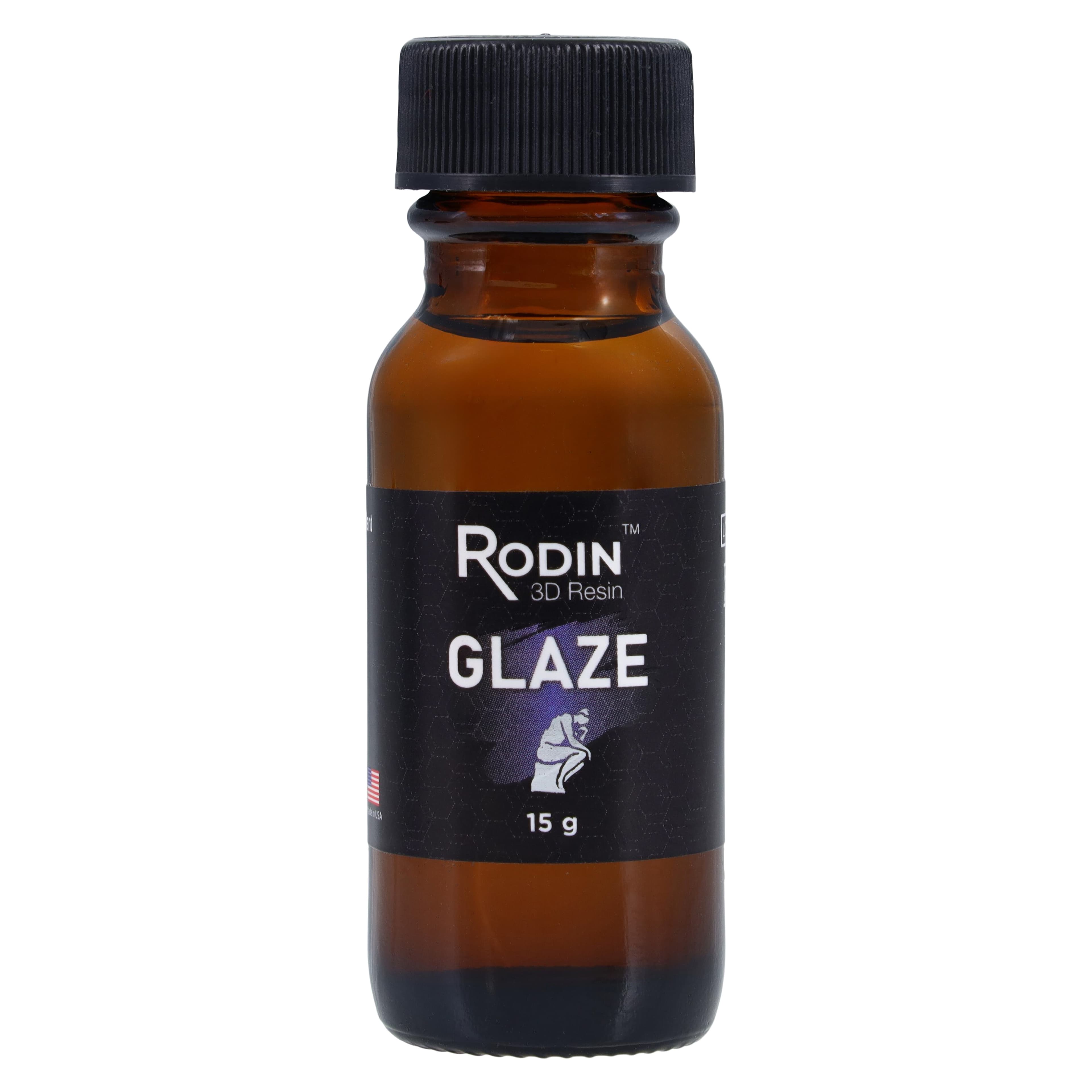 Rodin All-Purpose Glaze, Light-Curable Resin, 15g Bottle, 3DR-GLZ-15 thumbnail 3