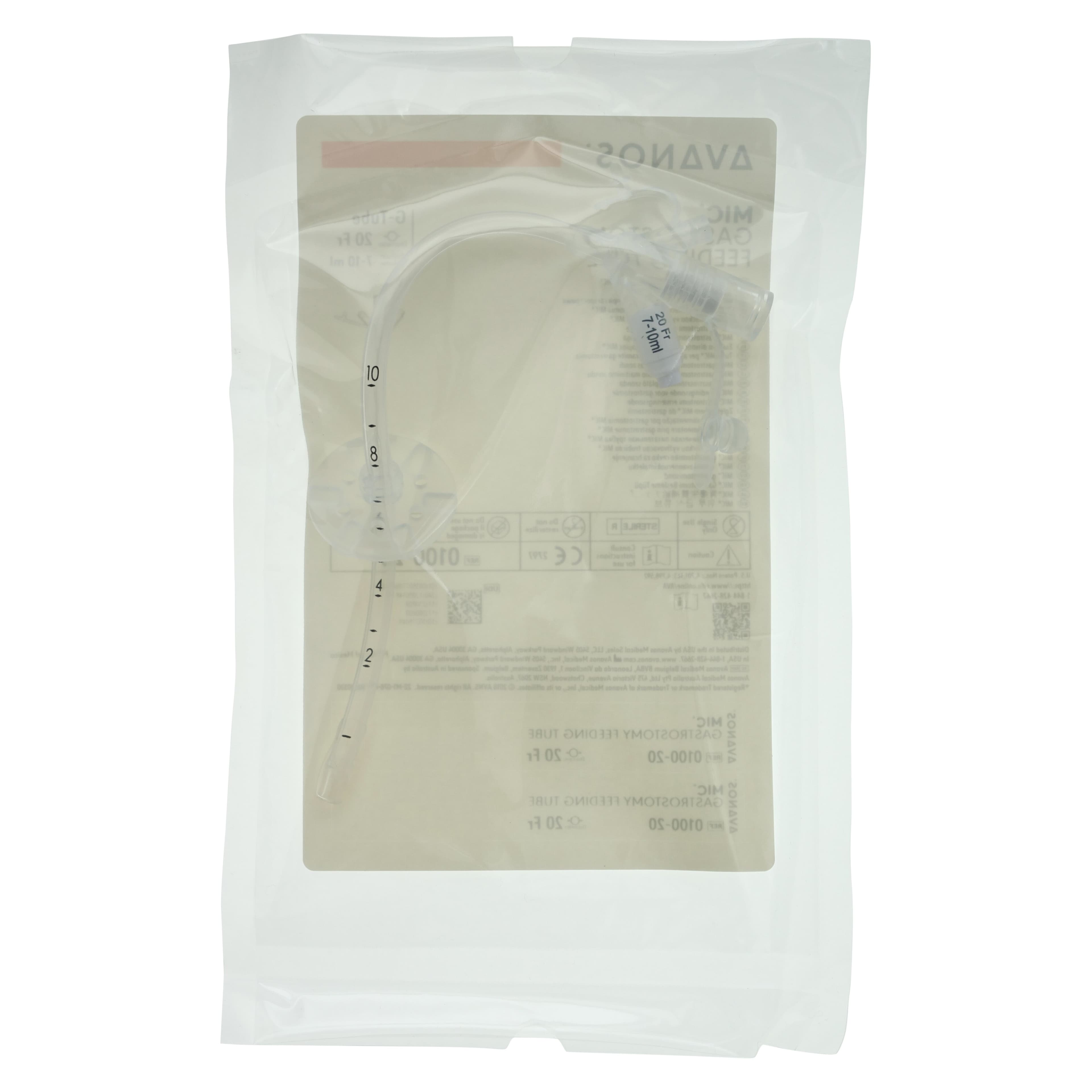 MIC Gastrostomy Feeding Tube, 20 Fr thumbnail 2