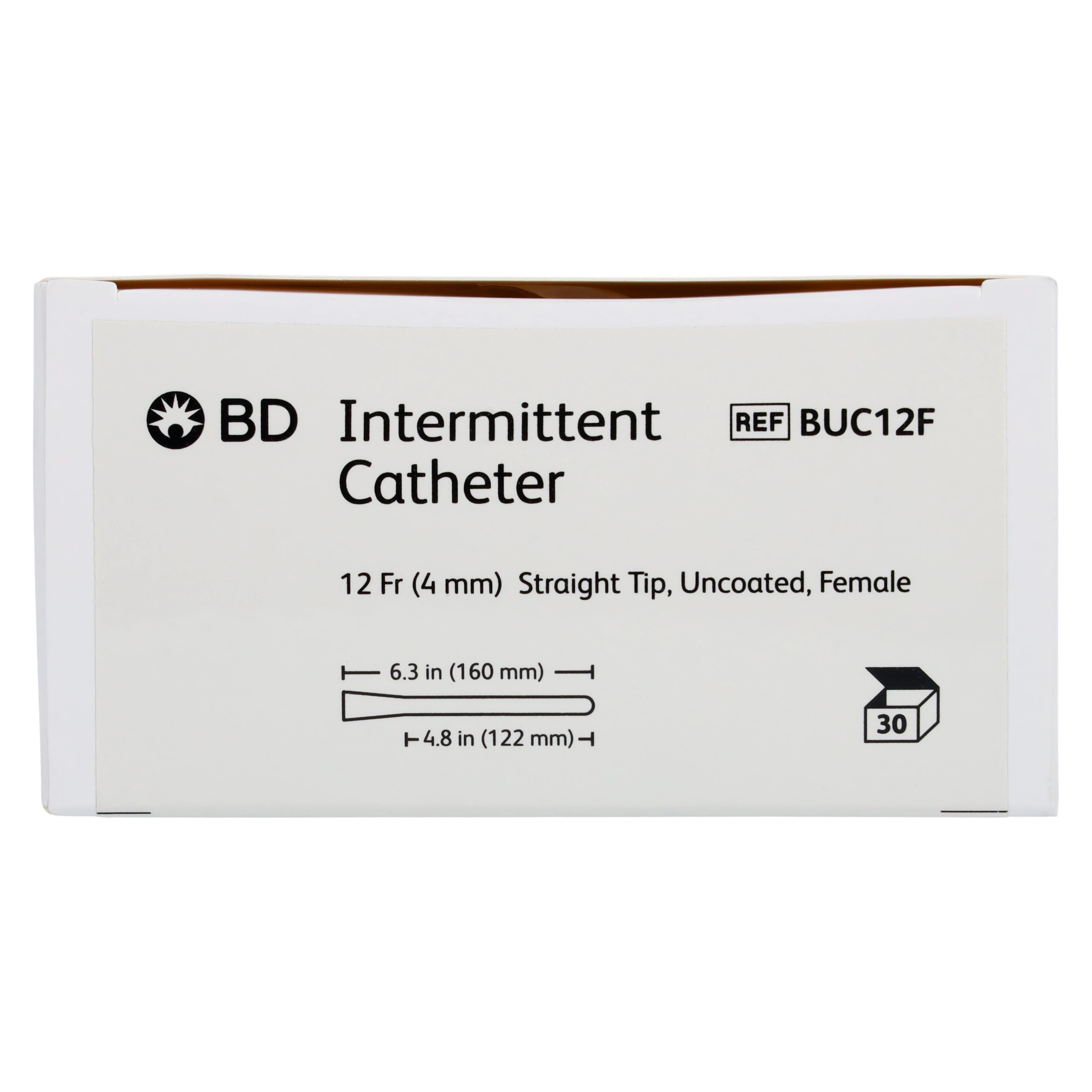 Intermittent Catheter, Female Straight, PVC, 12 Fr thumbnail 4