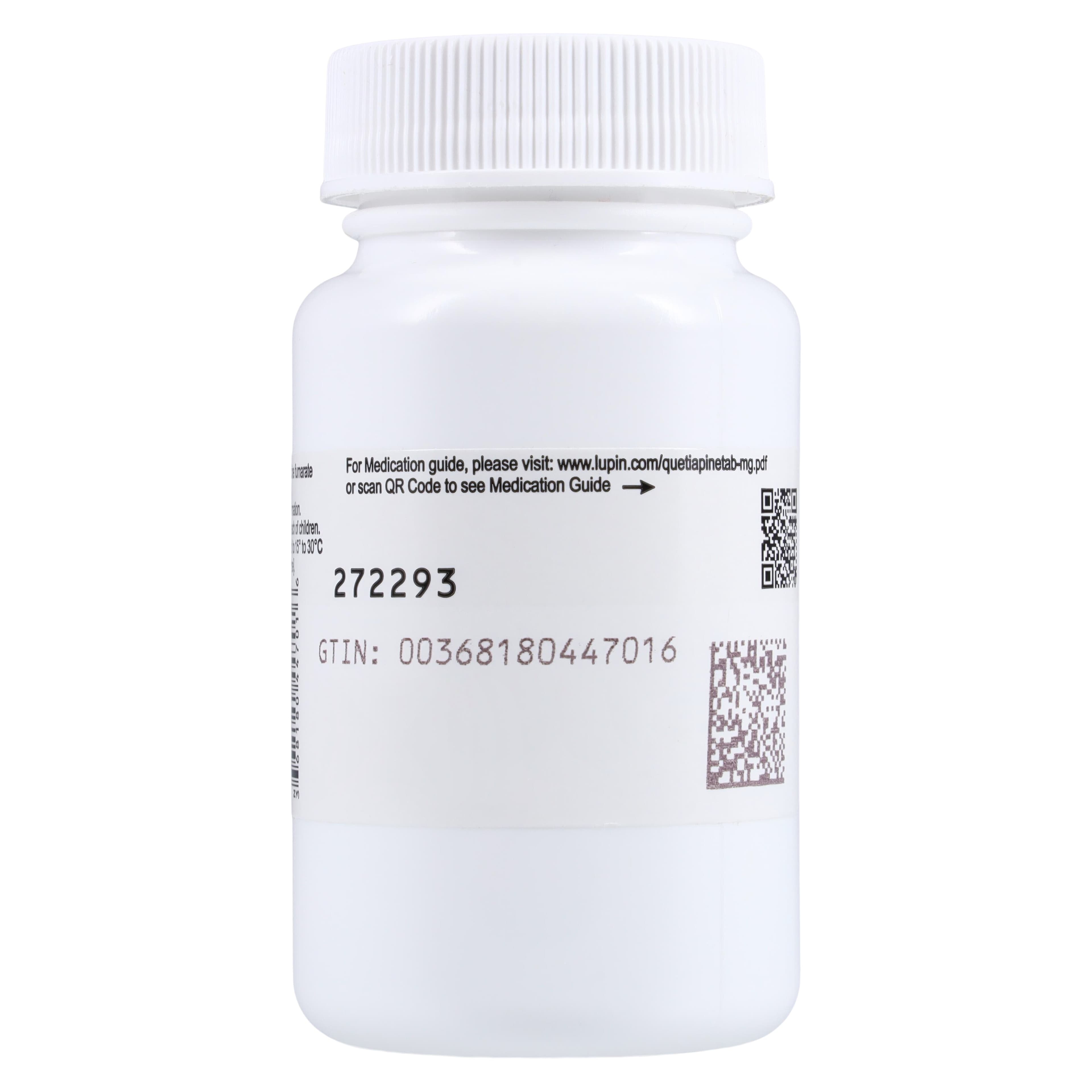 Quetiapine Fumarate Tablets 100mg, 100 Count Bottle (Lupin Pharmaceuticals) thumbnail 3