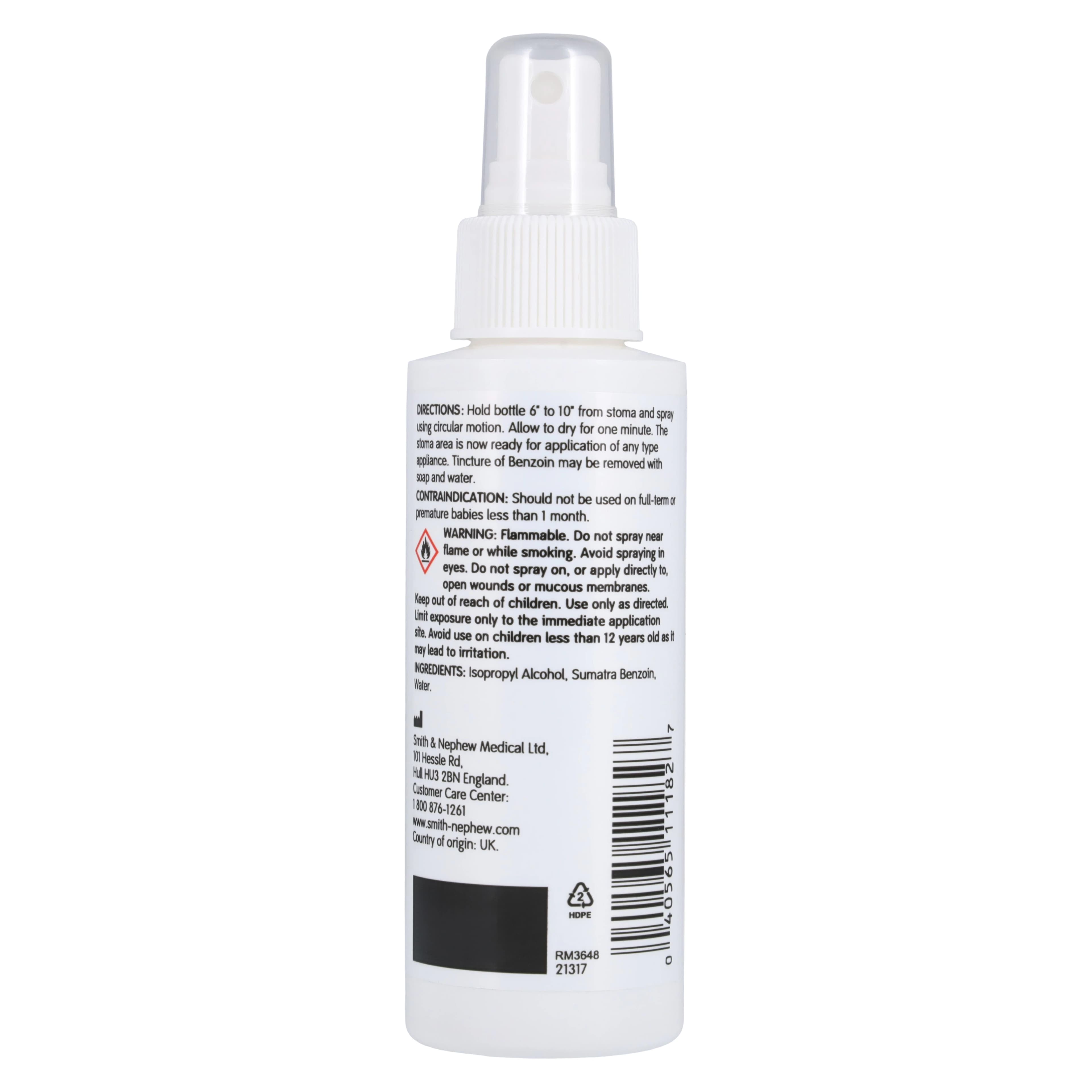 Smith & Nephew Tincture of Benzoin Spray, 4 oz, Latex-Free thumbnail 2