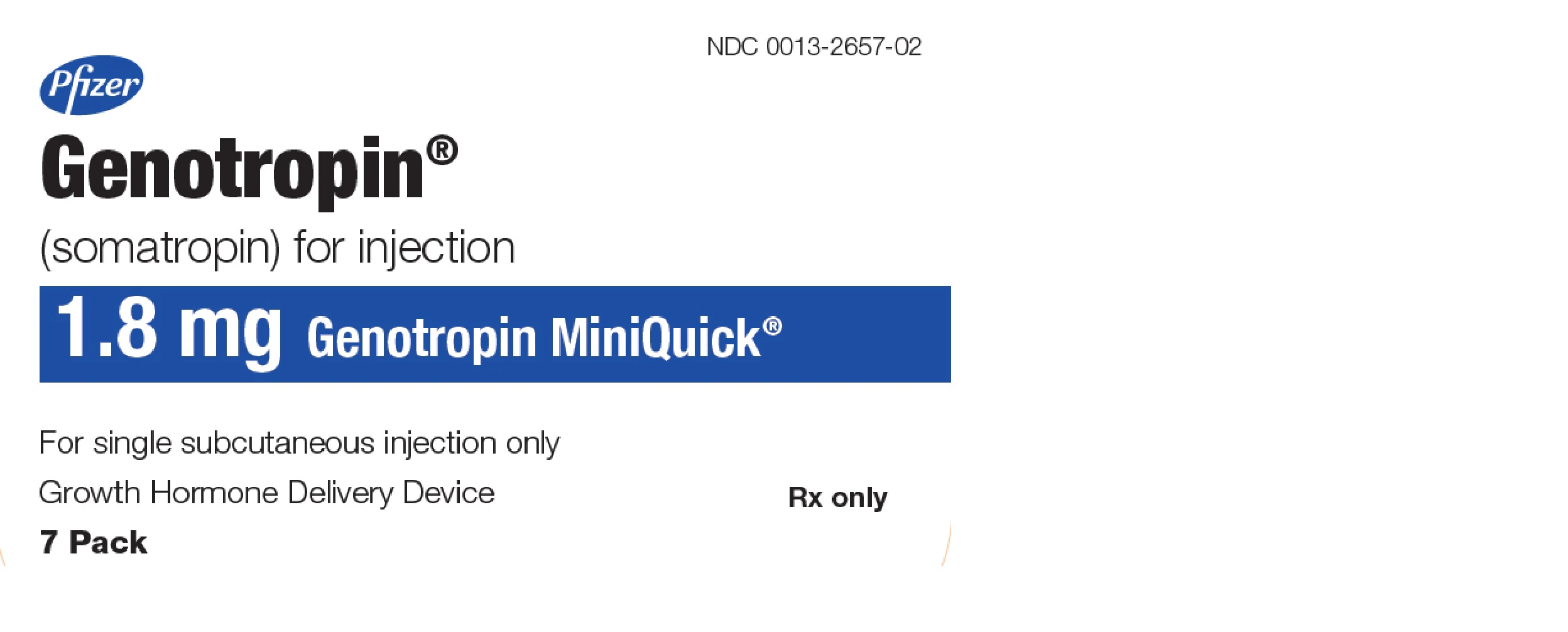 Genotropin Miniquick Prefilled Syringe, 1.8 mg, 7/Package - Genotropin Miniquick PFS - Image 1