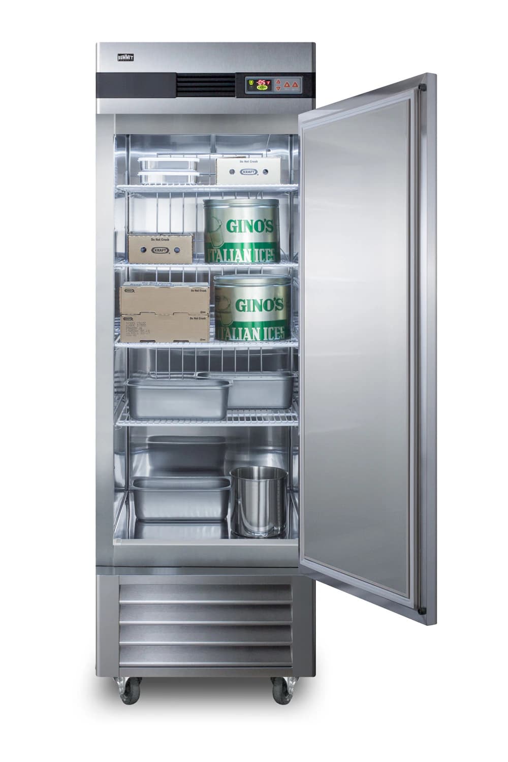Summit Freezer Reach-In Solid, 23 Cu Ft, Right Hinge, Non-Reversible, -10 to -26°C, Frost Free thumbnail 2