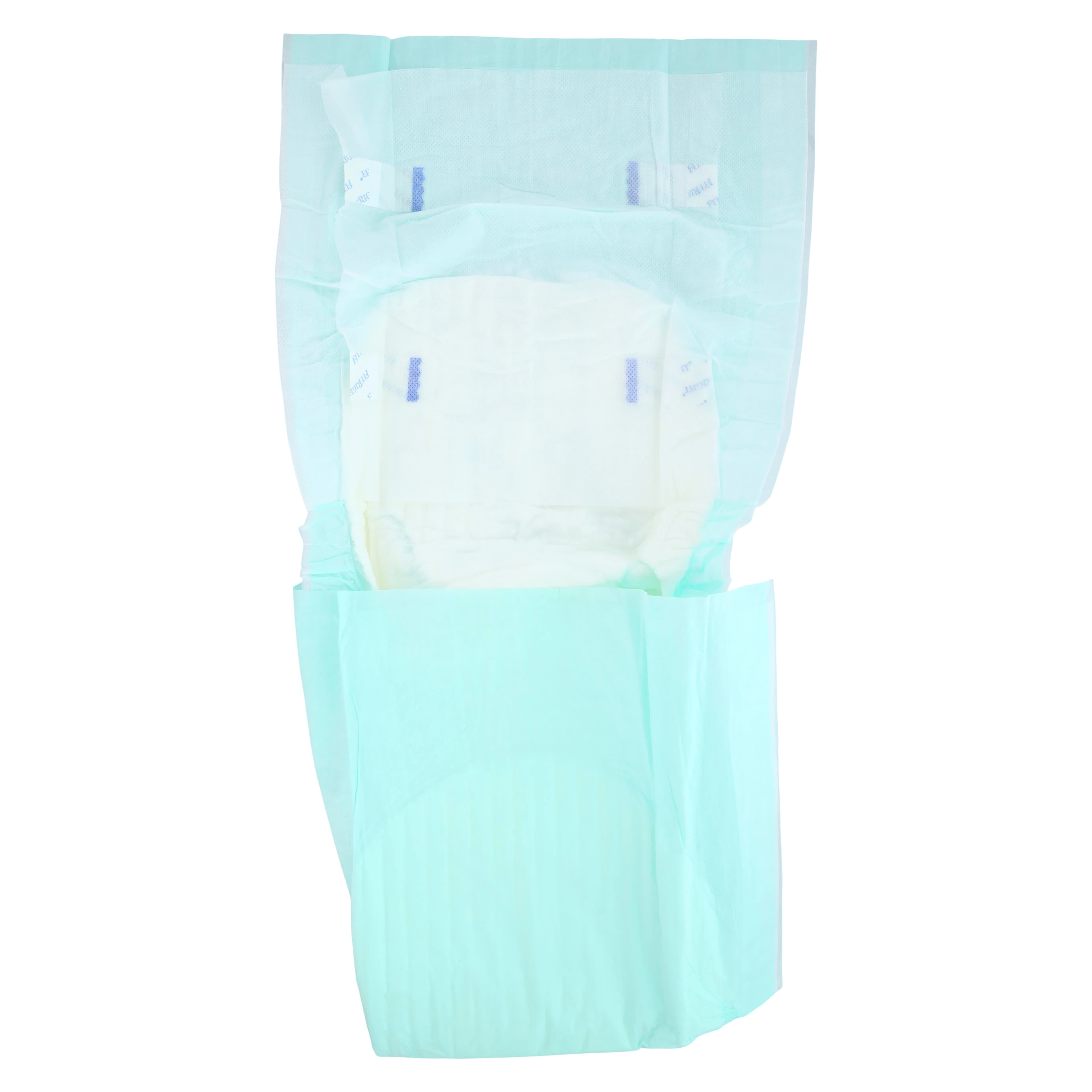 Medline FitRight Basic Incontinence Brief, Unisex, Moderate Absorbency, 60-70" Waist, Hook and Loop, 100/Case thumbnail 3