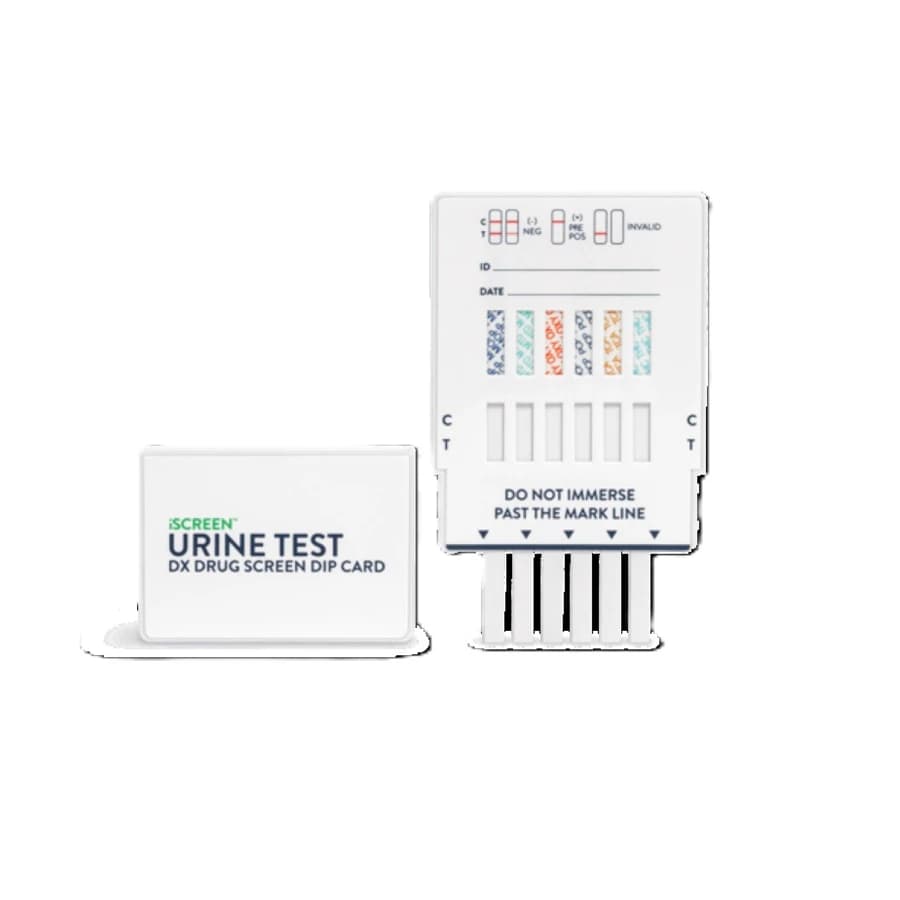 iScreen Dx Urine Dip 12 Panel Drug of Abuse Dipcard, CLIA Waived, 25/Box - iScreen Dx Urine Dip 12 Panels - Image 1