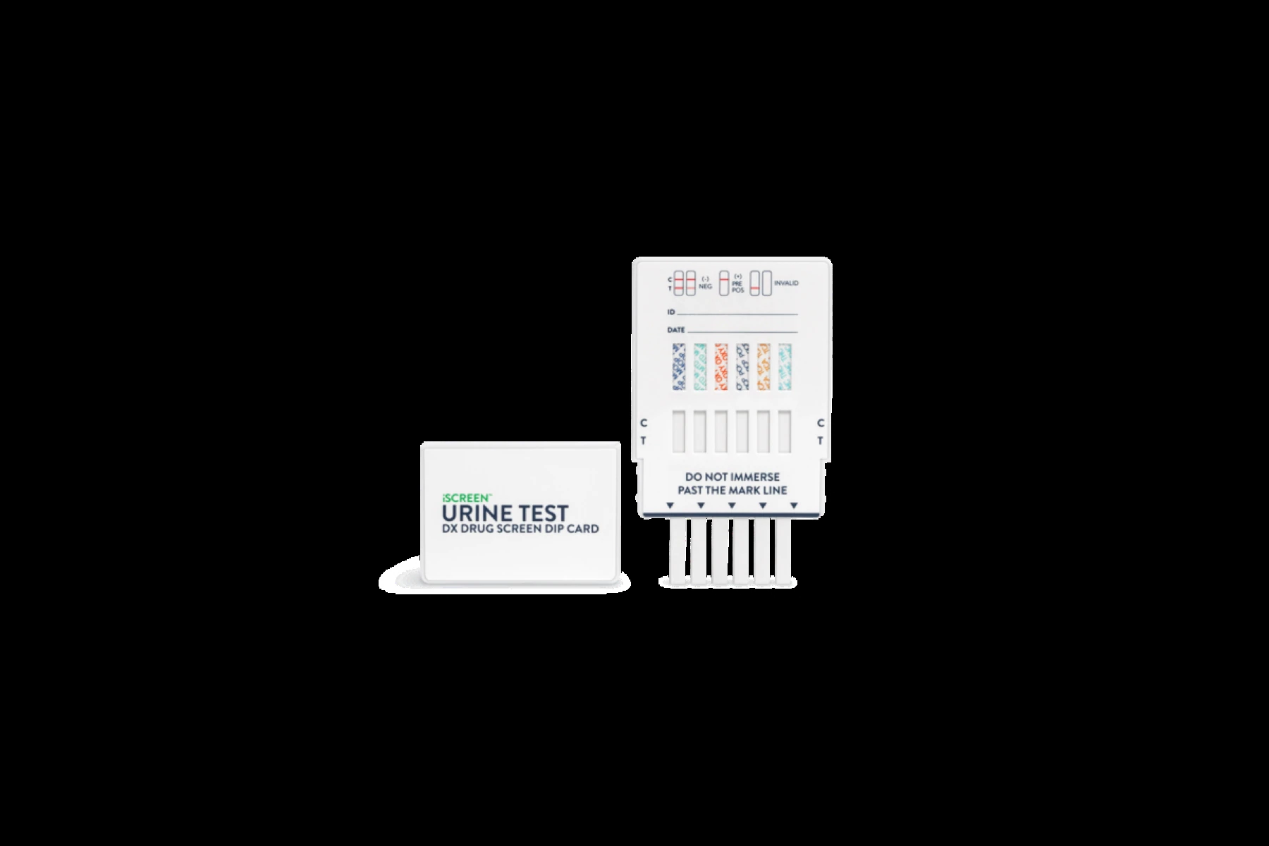 iScreen Dx Urine Dip 12 Panel Drug of Abuse Dipcard, CLIA Waived, 25/Box - iScreen Dx Urine Dip 12 Panels - Image 1