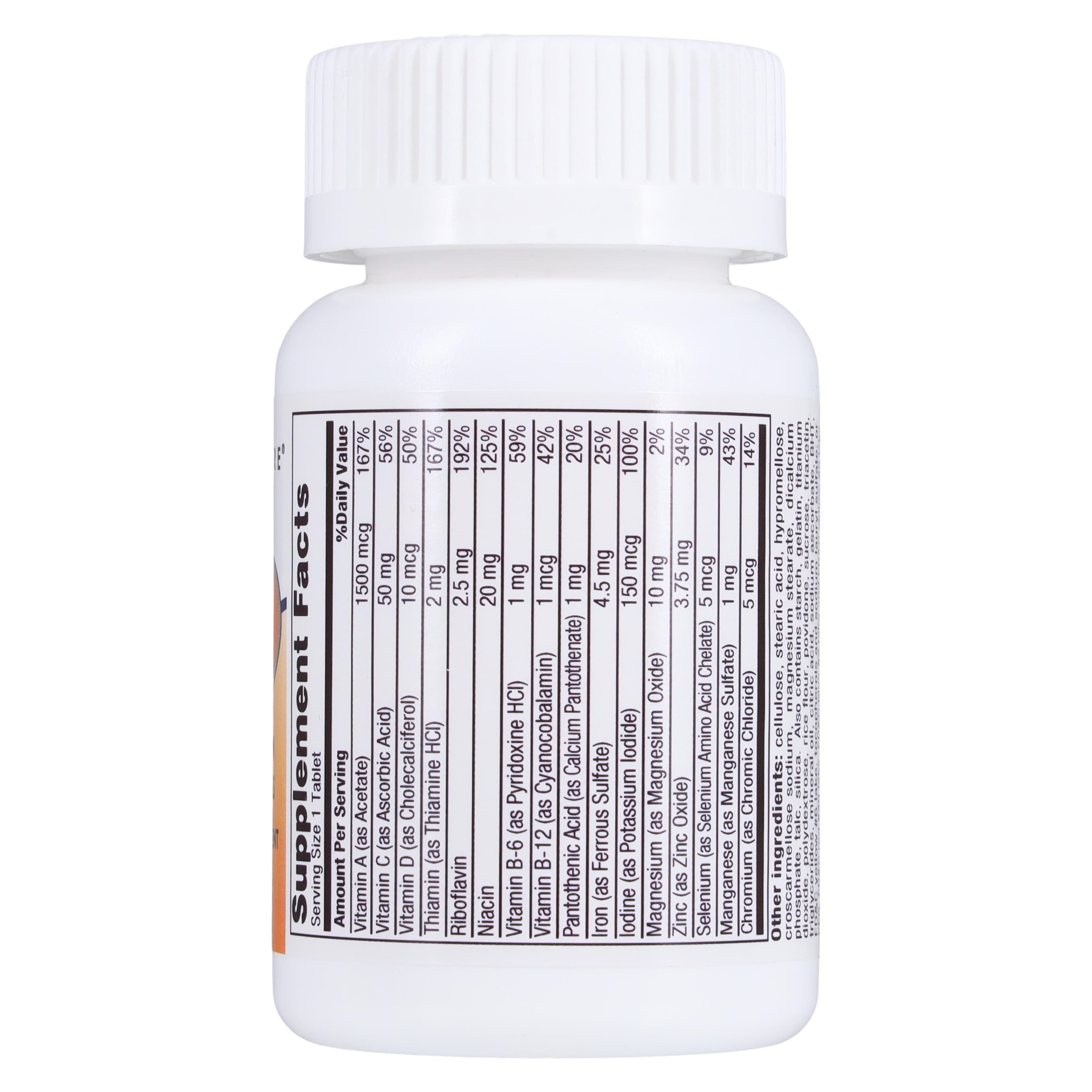 Geri-Care Daily Multi Vitamin with Minerals Tablets, 100 Count Bottle thumbnail 2
