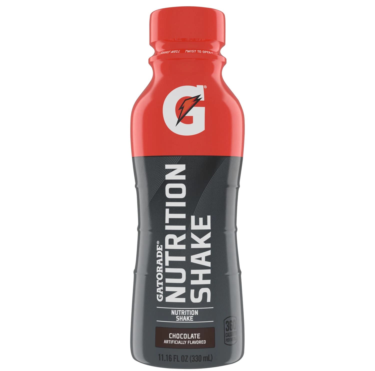 Gatorade Nutrition Protein Shake, Chocolate, 11.16 oz Bottle, 12/Case - Gatorade Nutrition Shake 11.16 - Image 1