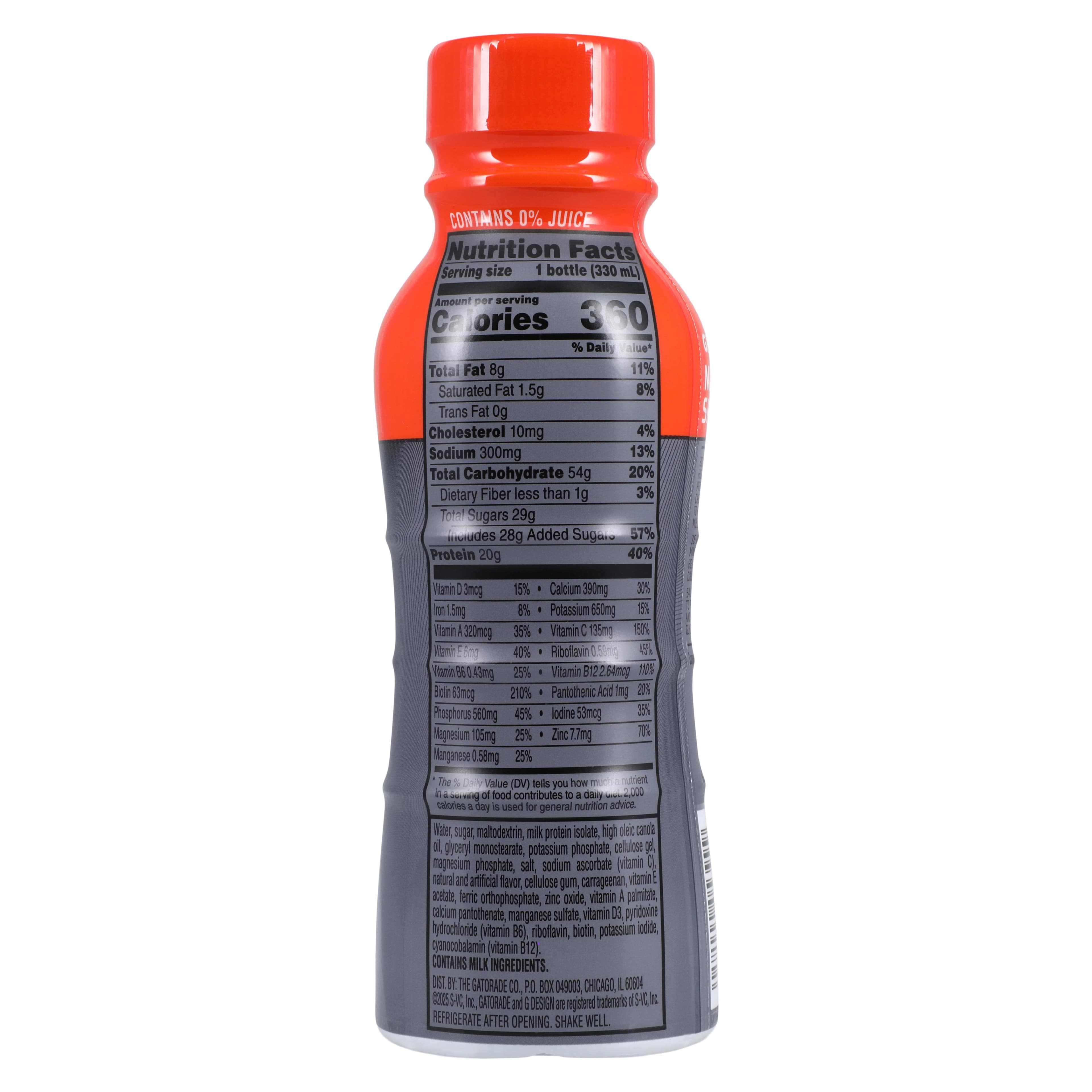 Gatorade Nutrition Protein Shake, Strawberry, 11.16 oz Bottle, 12/Case thumbnail 4