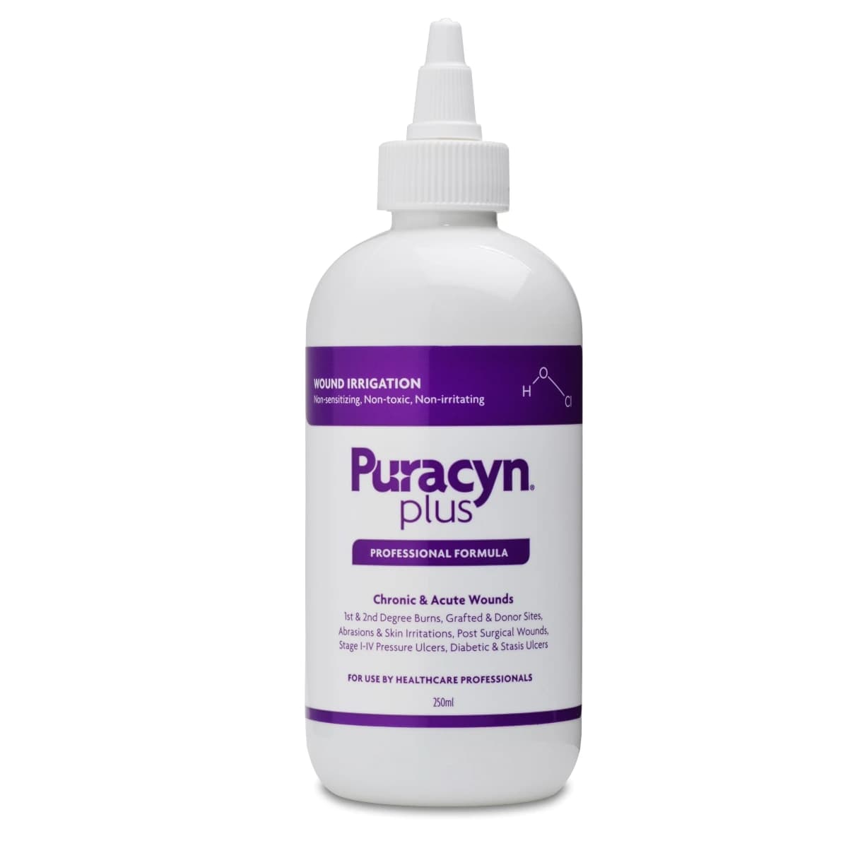 Puracyn Plus Wound Cleanser, 8.5 oz Twist Cap Bottle, Hypochlorous Acid, Latex-Free, Disposable, 6/Case - Puracyn Plus Twist Cap Bottle - Image 1