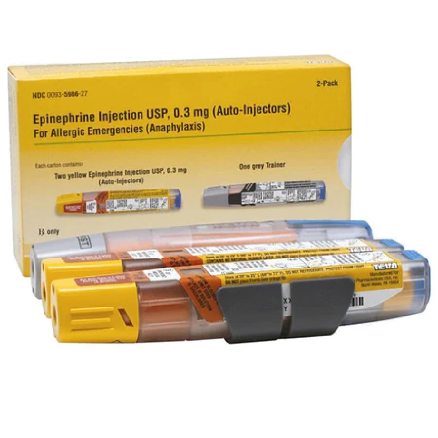 Epinephrine Adult Auto-Injector, 0.3mg, 2/Package, Teva Pharmaceuticals thumbnail 2