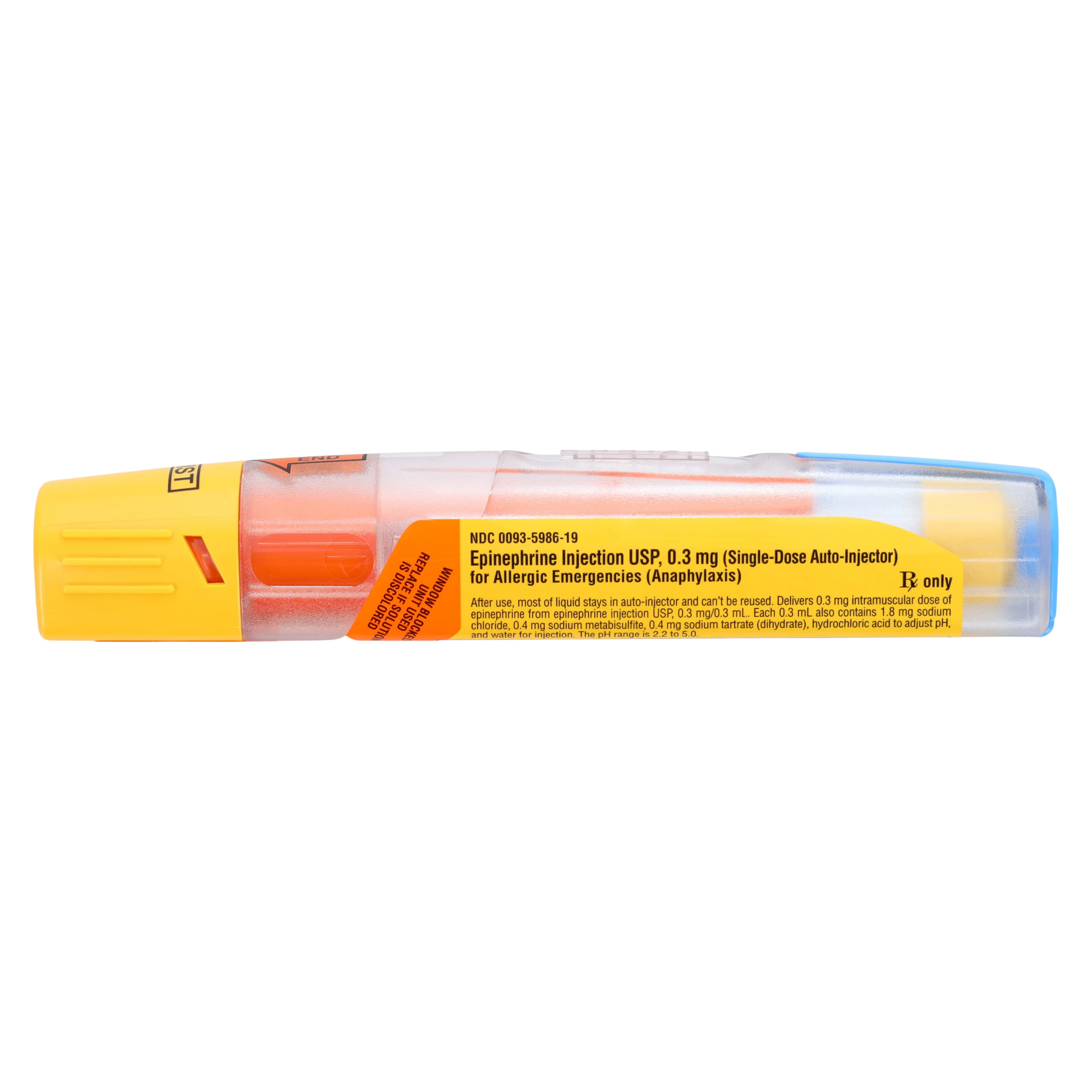 Epinephrine Adult Auto-Injector, 0.3mg, 2/Package, Teva Pharmaceuticals thumbnail 4