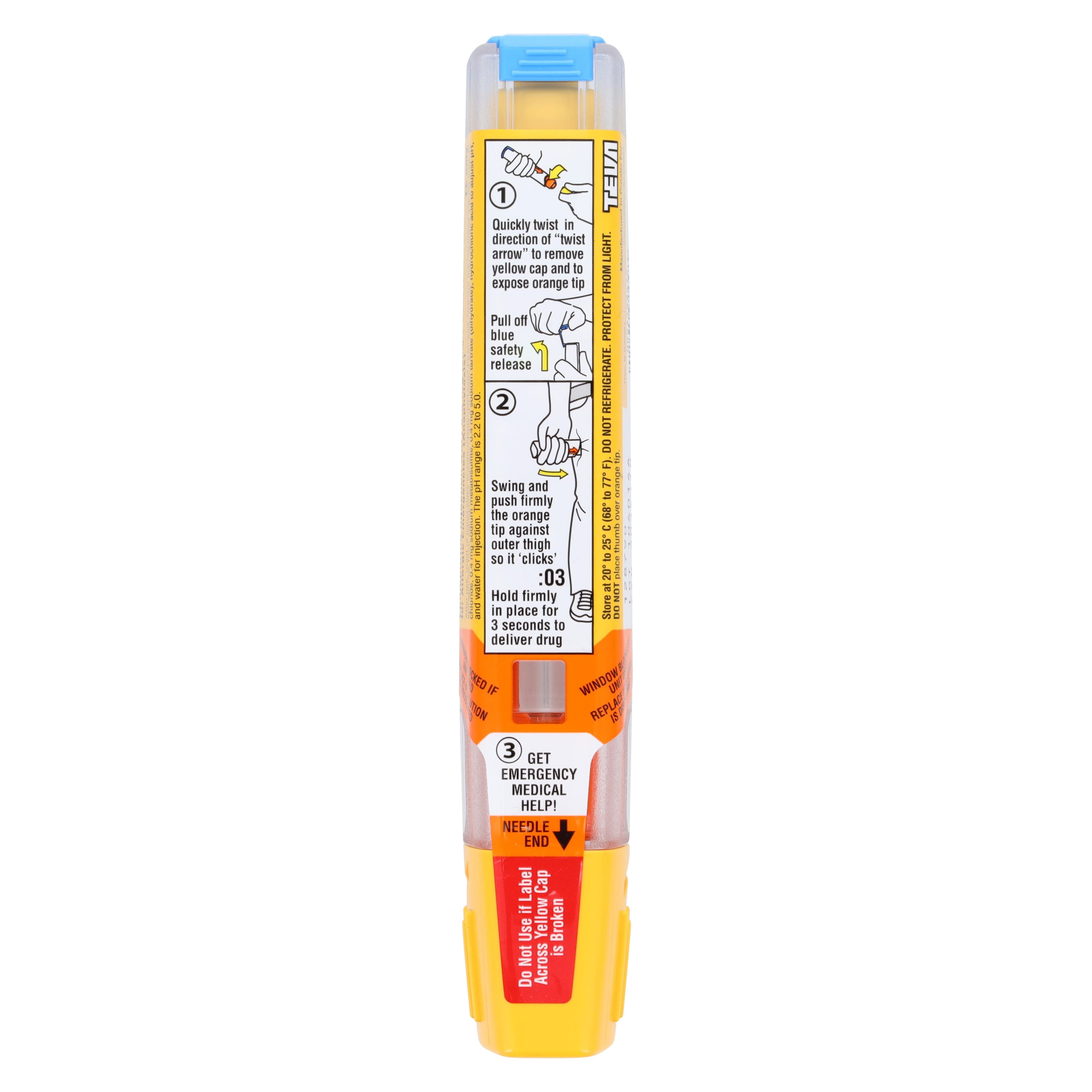 Epinephrine Adult Auto-Injector, 0.3mg, 2/Package, Teva Pharmaceuticals thumbnail 6