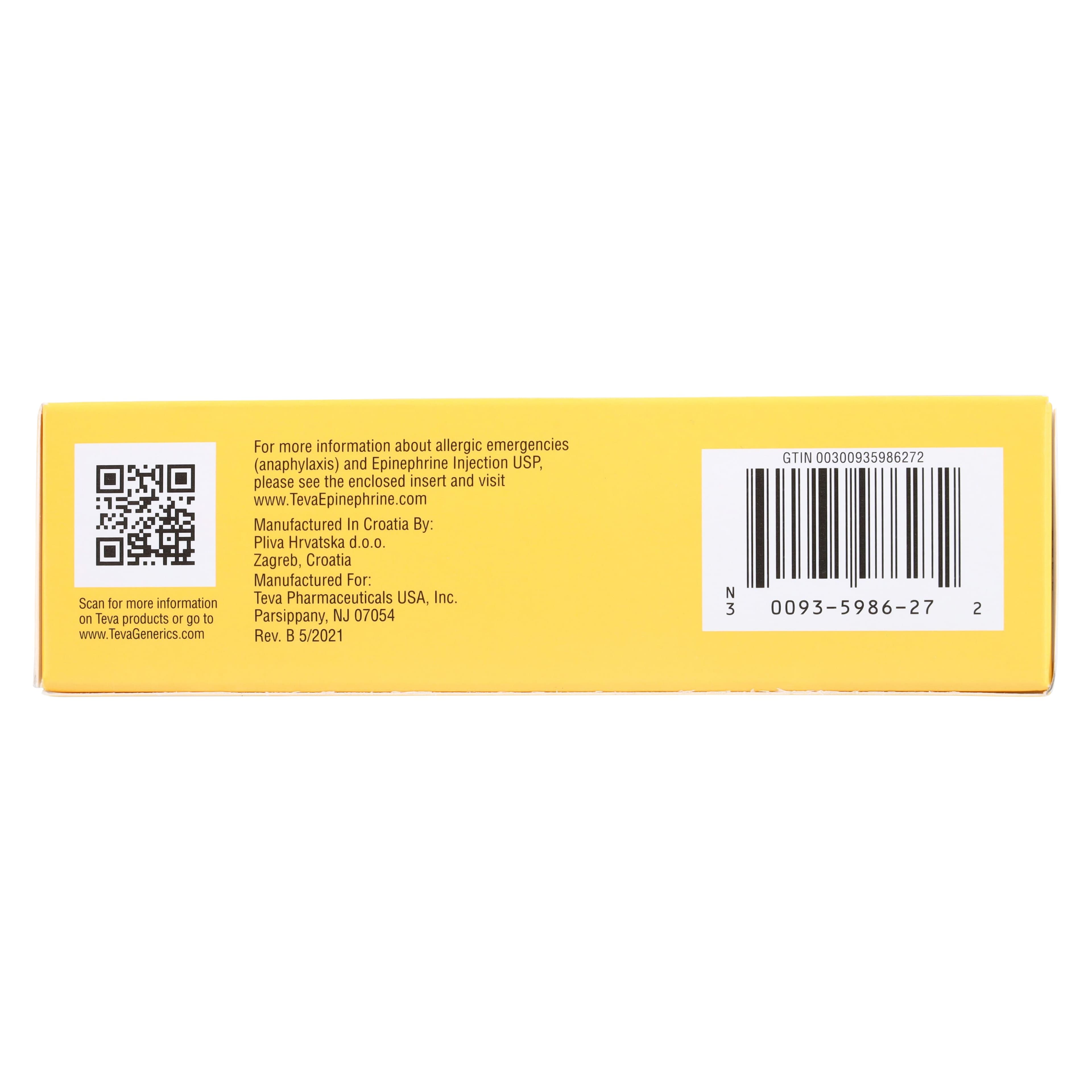 Epinephrine Adult Auto-Injector, 0.3mg, 2/Package, Teva Pharmaceuticals thumbnail 12