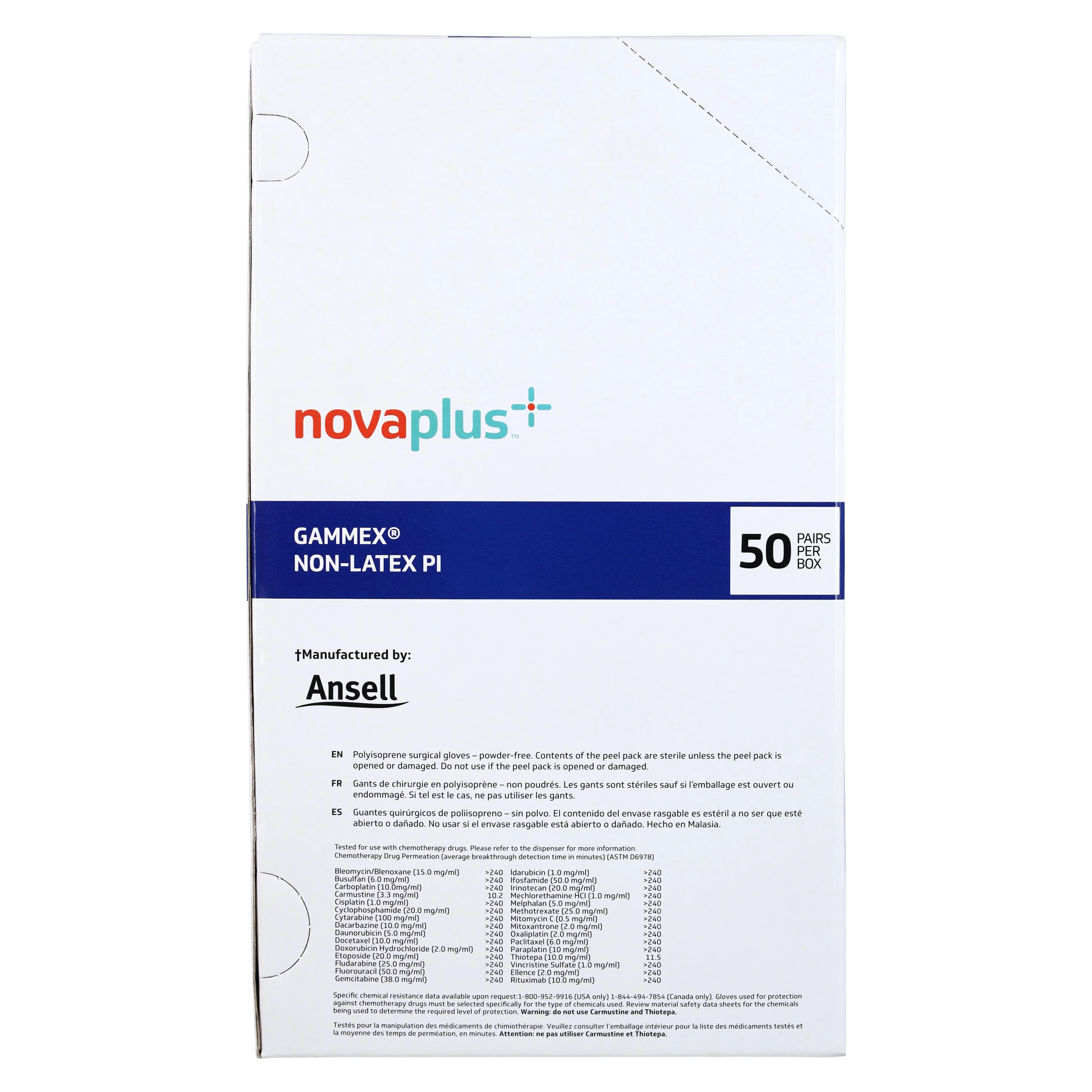 Ansell Gammex Non-Latex Polyisoprene Surgical Gloves, Size 6, White, Chemo Tested thumbnail 5