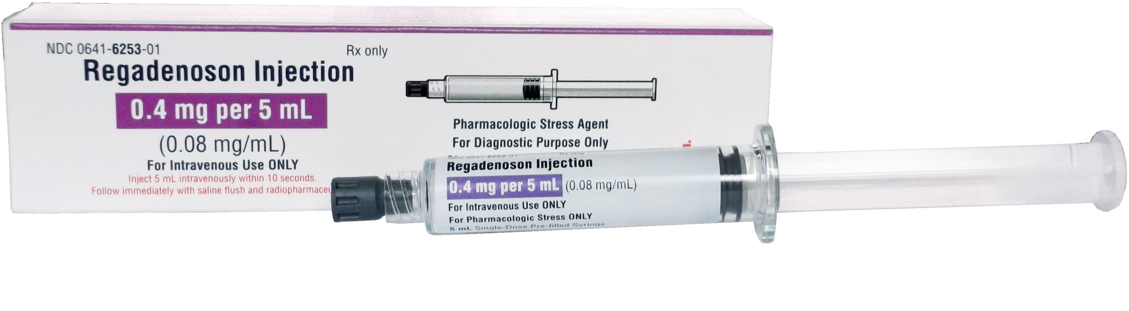 Regadenoson Injection 0.4 mg/5 mL Prefilled Syringe, 5 mL, Hikma Pharmaceuticals thumbnail 3