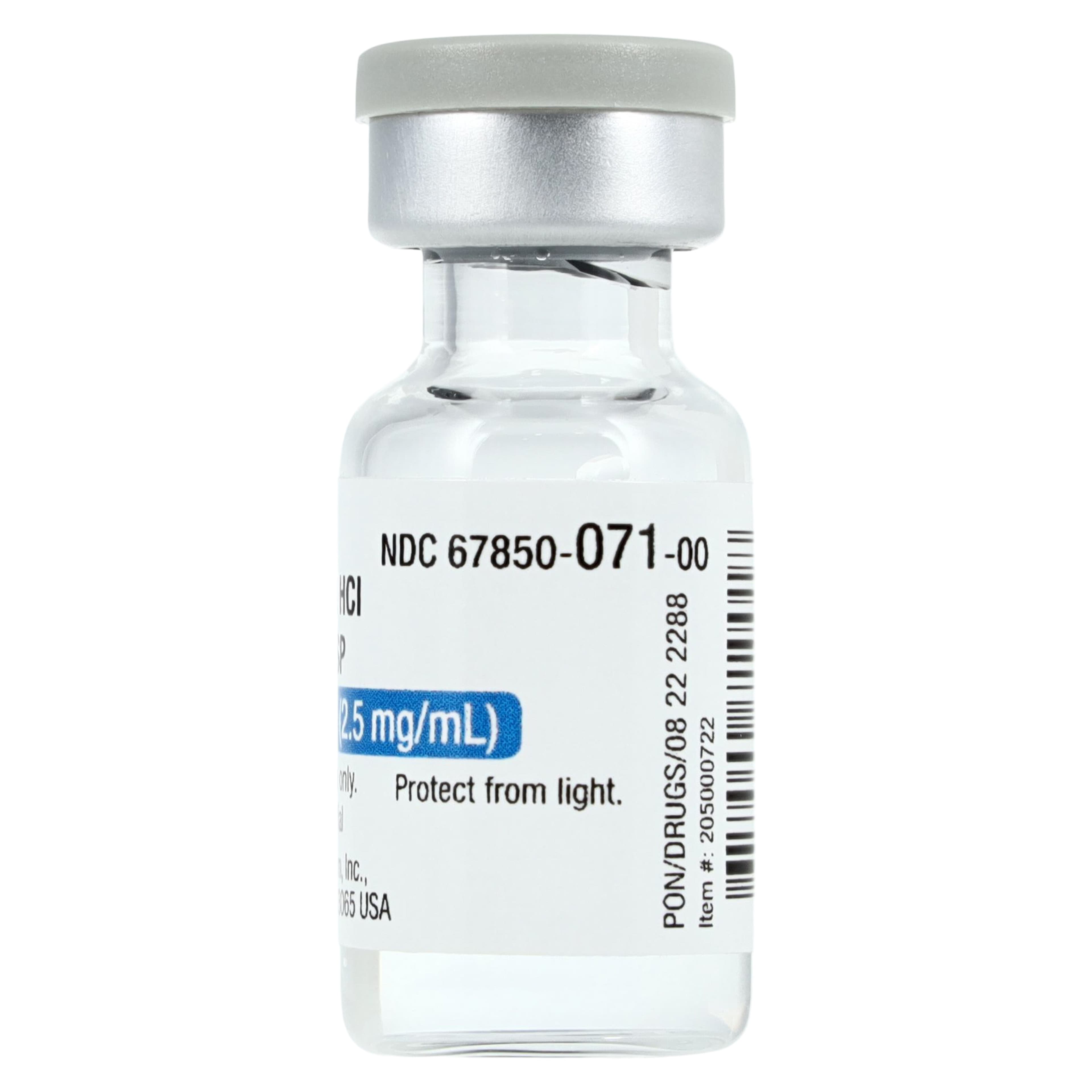 Verapamil HCl Injection SDV 2.5mg/mL, 2mL Single Dose Vial, 5/Package thumbnail 3