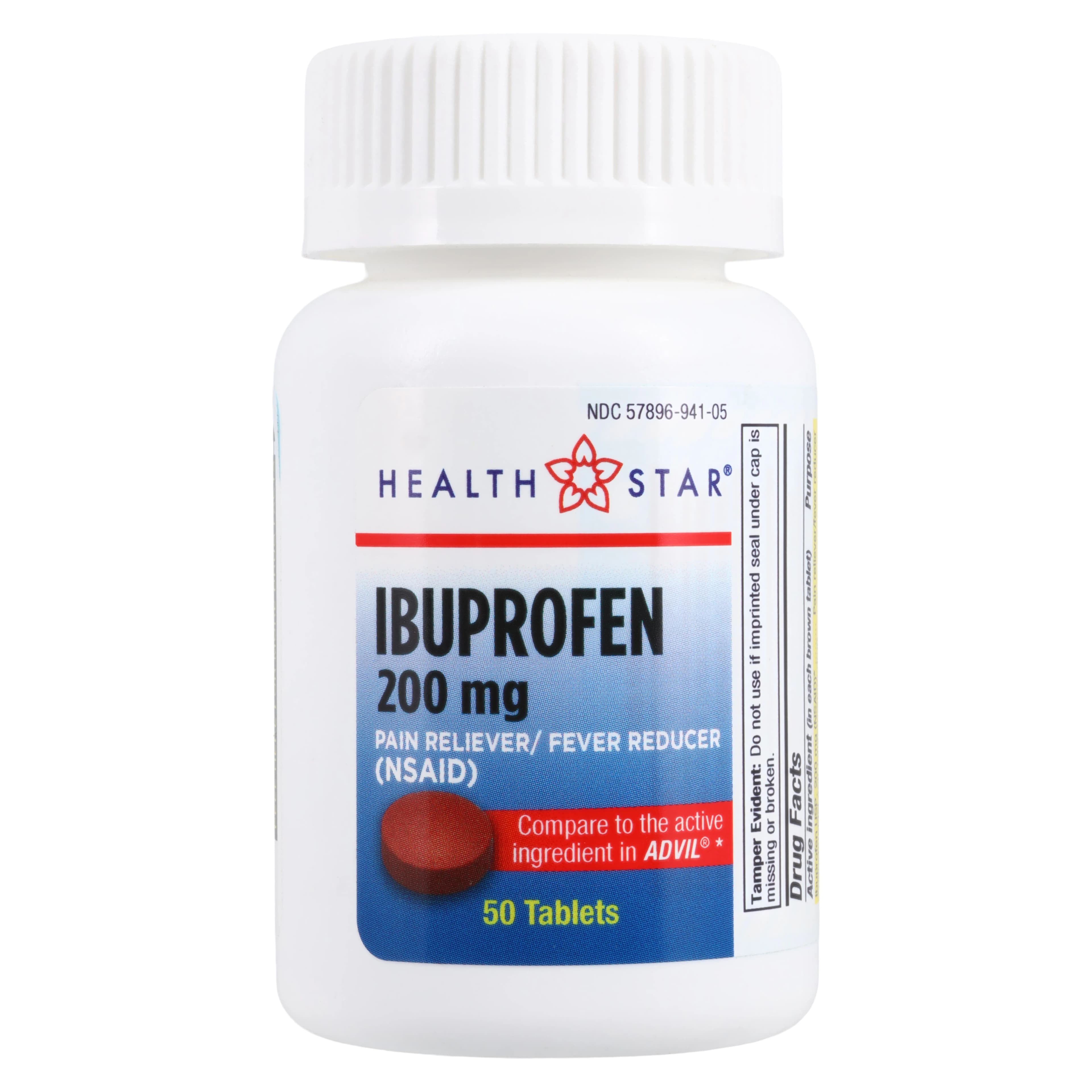 Geri-Care Ibuprofen Tablets, 200mg, 50/Bottle - Ibuprofen Tablets - Image 1