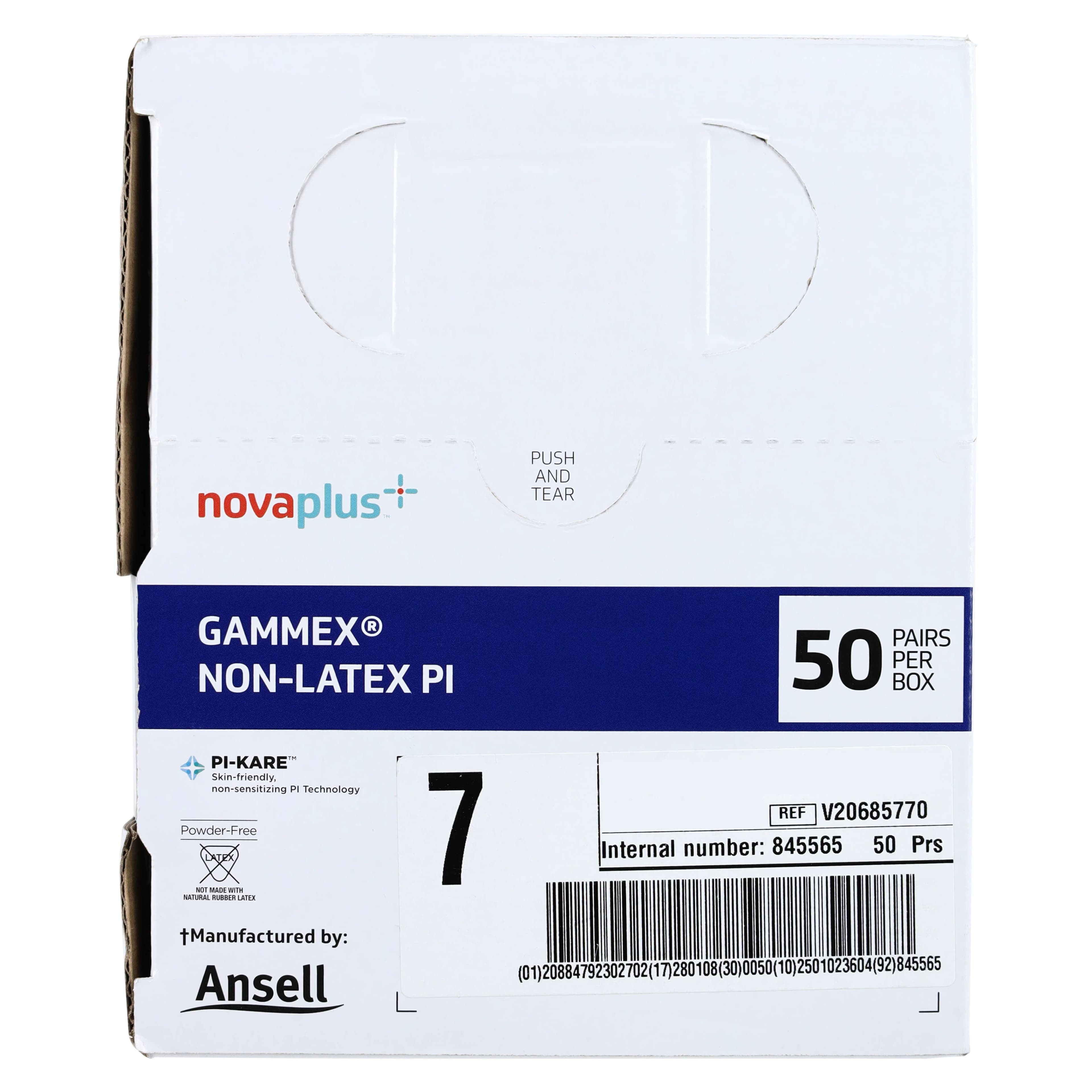 Ansell Gammex LF PI Surgical Gloves, Size 7, White, Chemo Tested, Powder-Free thumbnail 4
