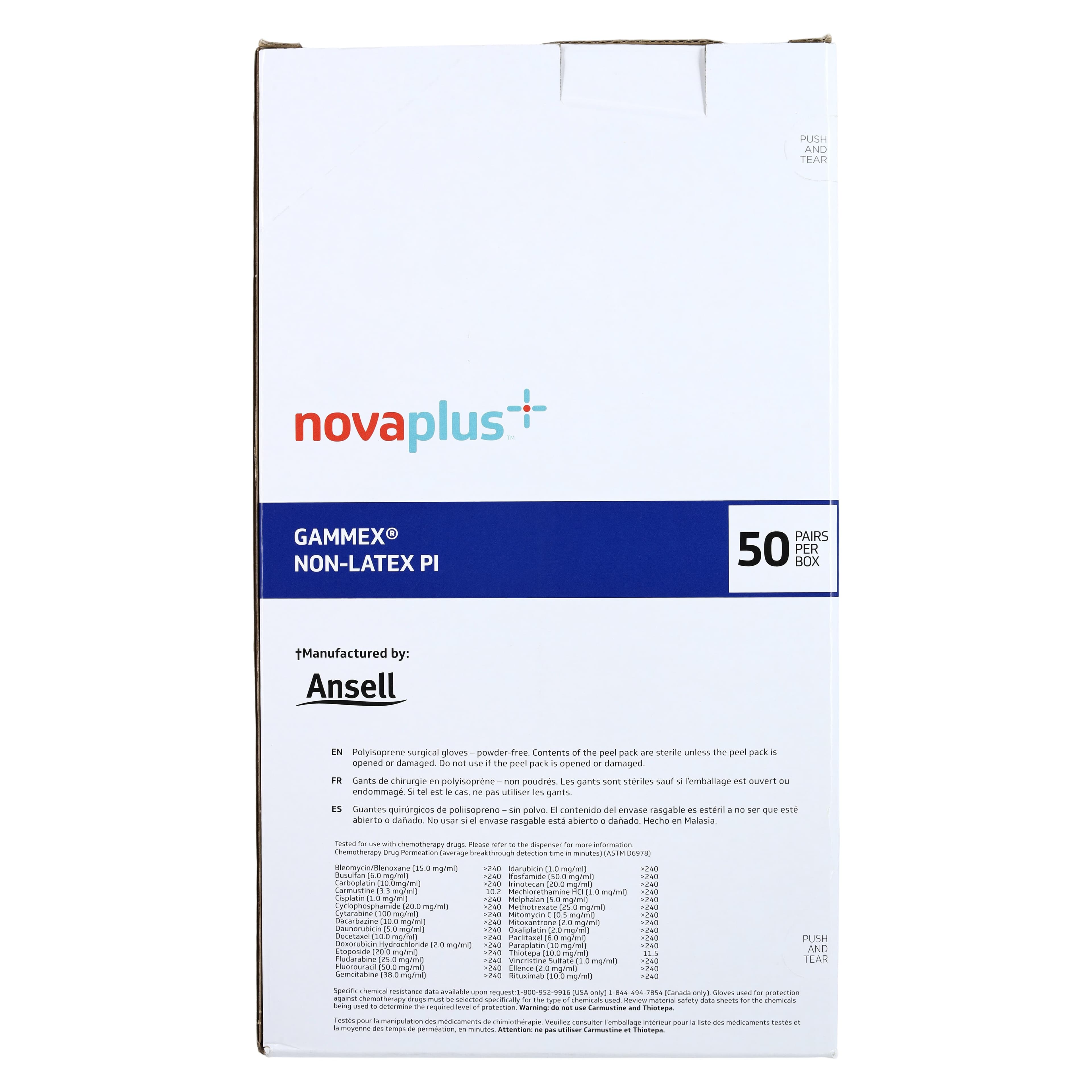 Ansell Gammex LF PI Surgical Gloves, Size 7, White, Chemo Tested, Powder-Free thumbnail 5