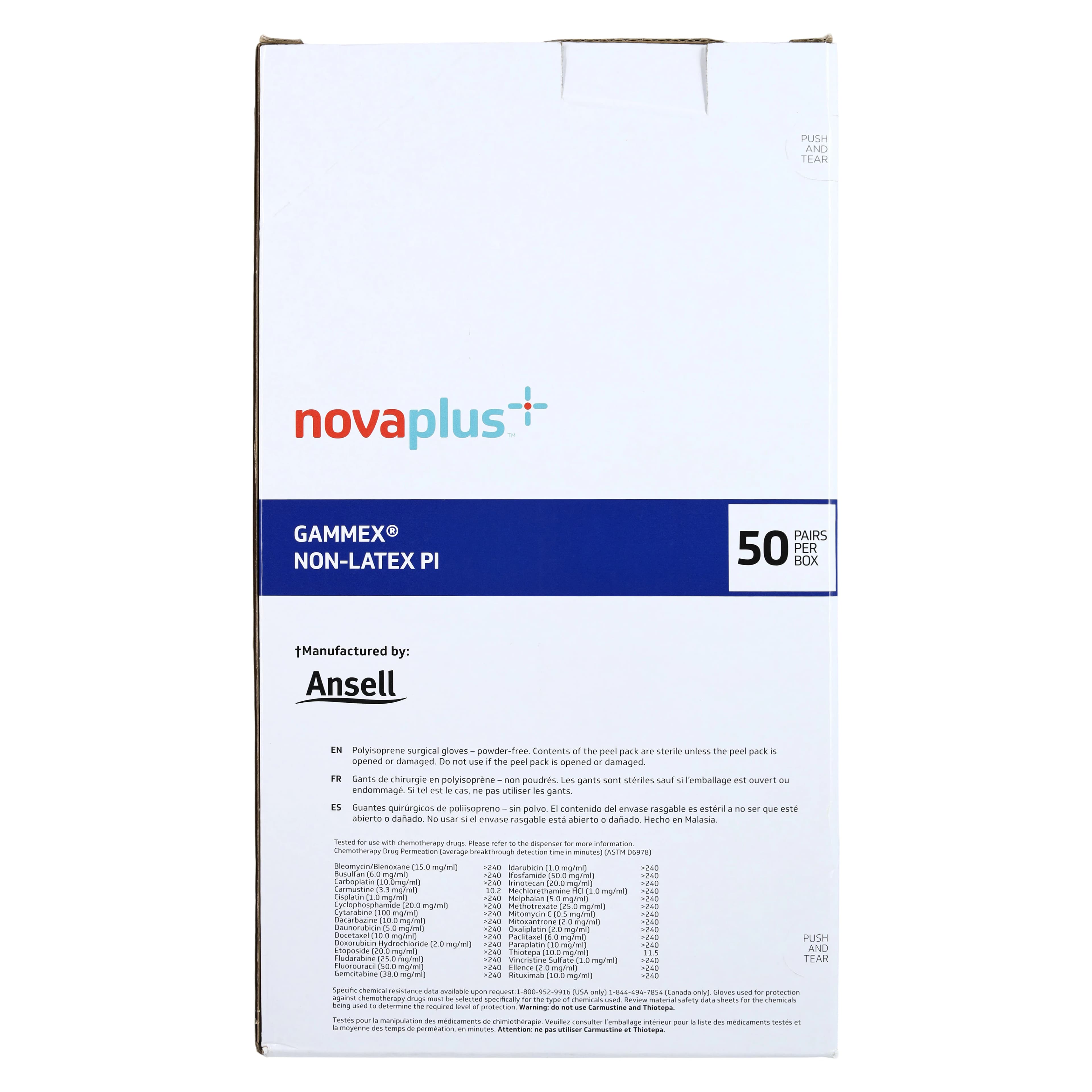 Ansell Gammex Non-Latex Surgical Gloves, Size 7.5, White, Chemo Tested thumbnail 5
