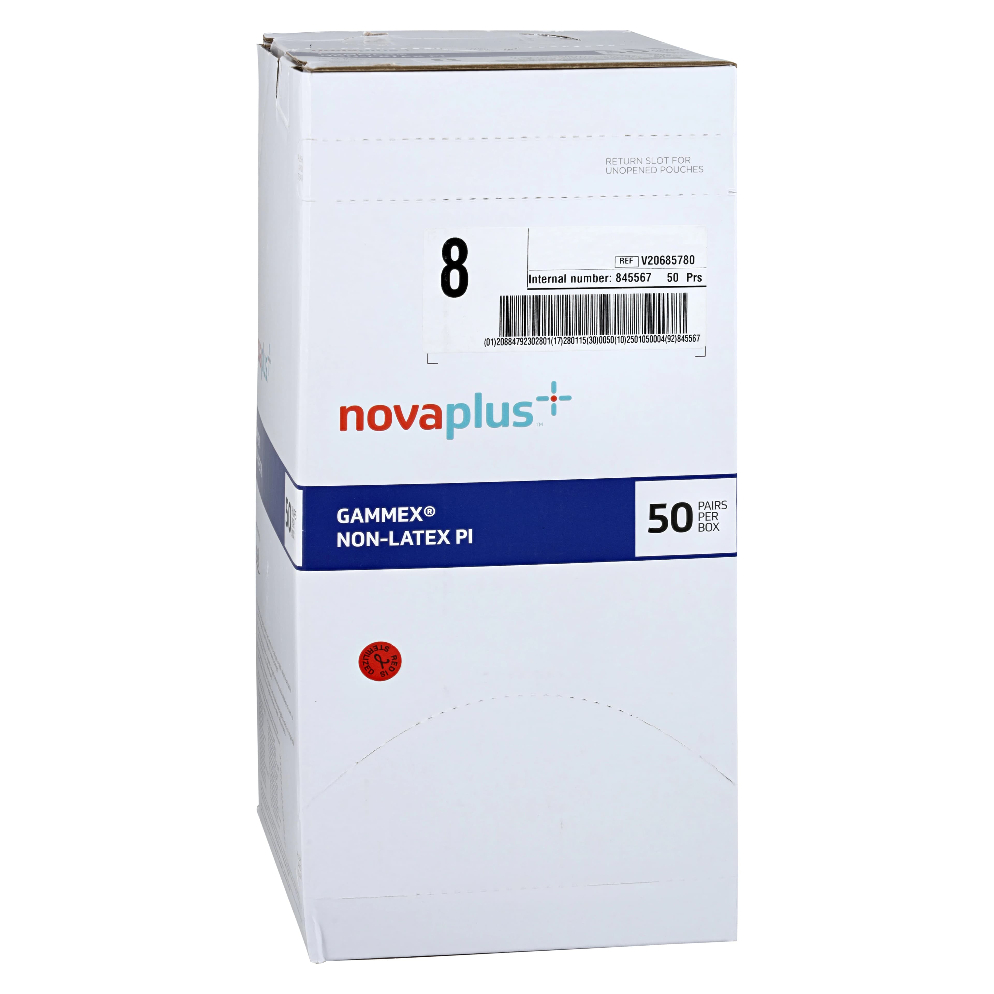 Ansell Gammex Non-Latex Surgical Gloves, Size 8, White, Chemo Tested, PI thumbnail 3