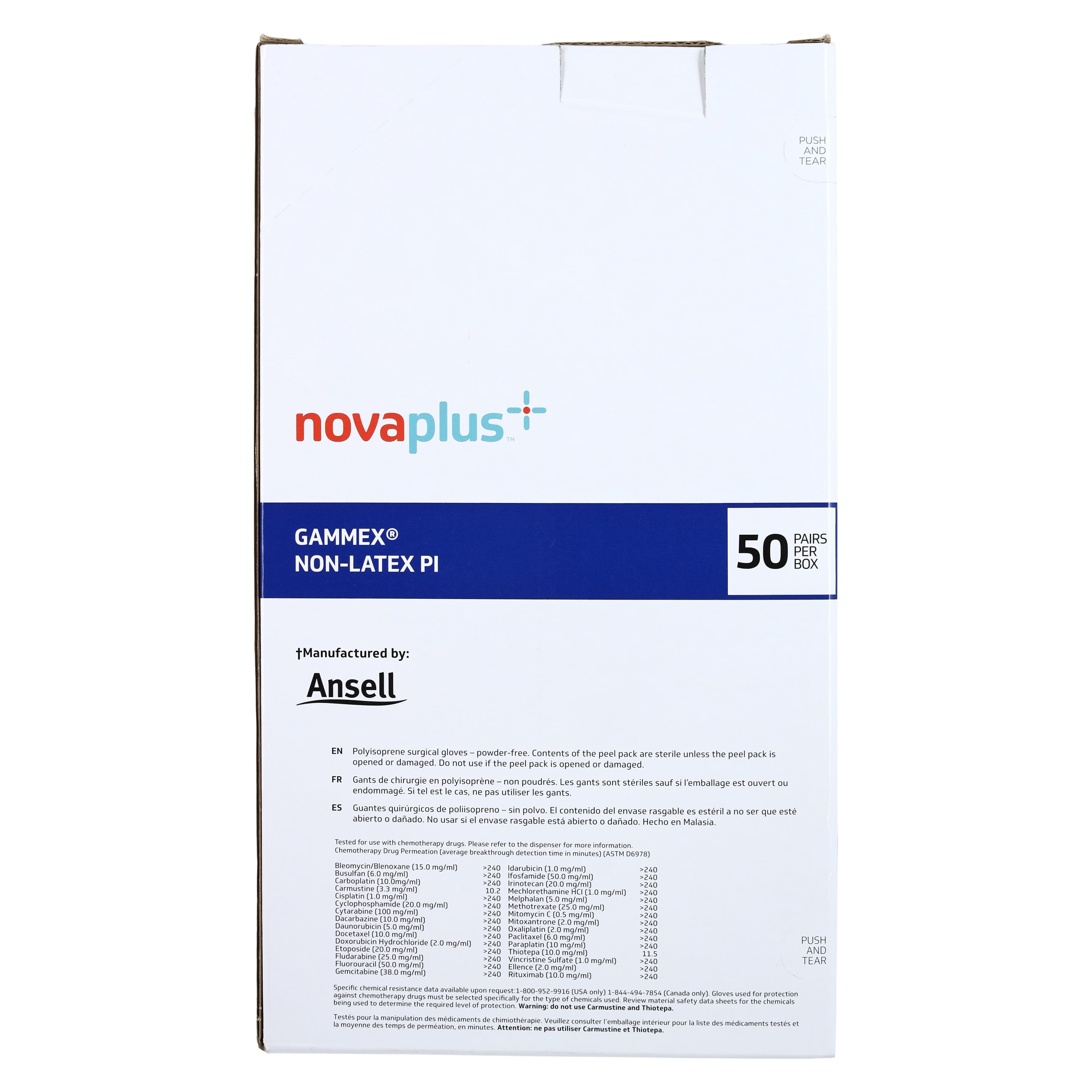 Ansell Gammex Non-Latex Surgical Gloves, Size 8, White, Chemo Tested, PI thumbnail 6