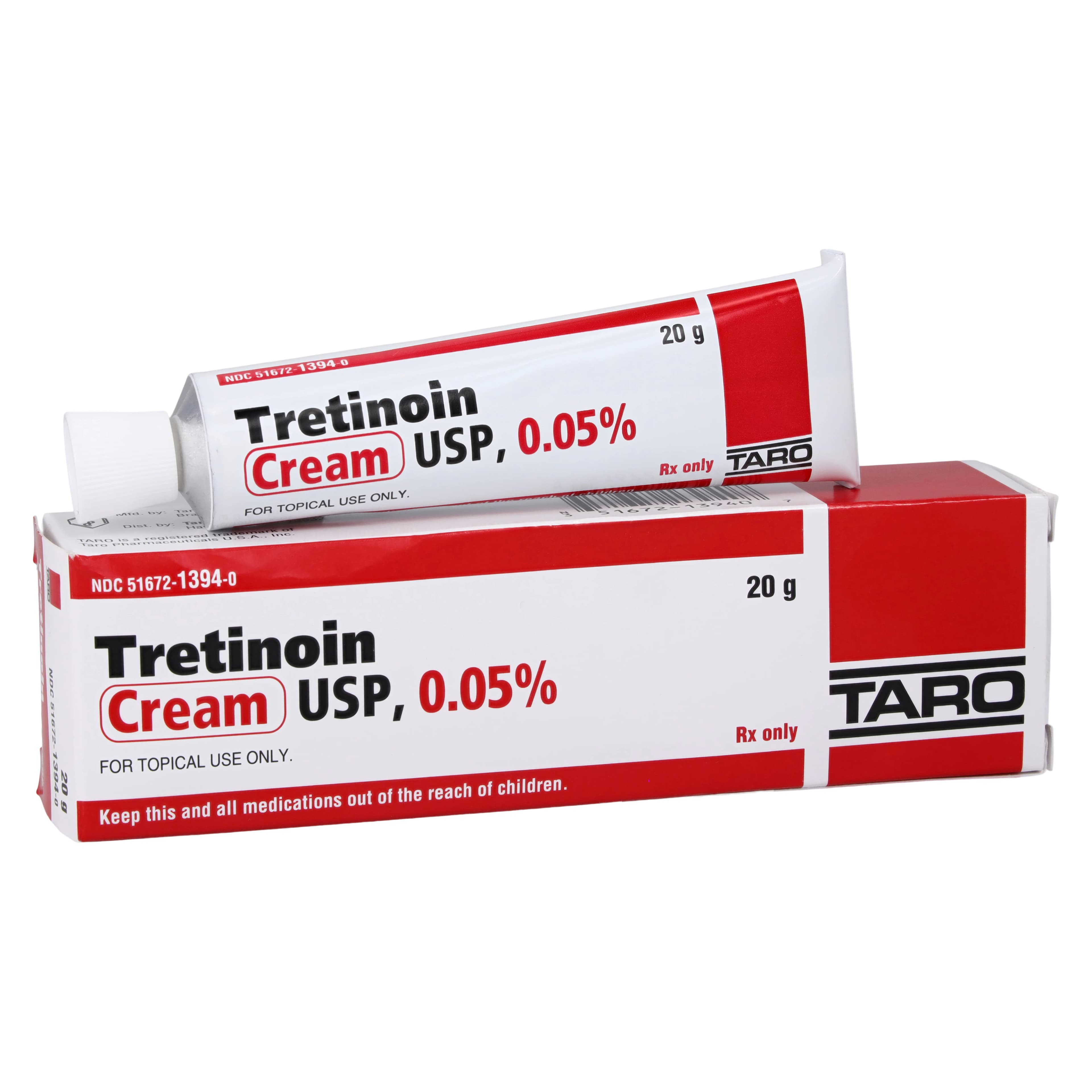 Tretinoin Cream 0.05%, Topical, 20 g Tube (Taro Pharmaceutical) - Tretinoin Cream - Image 1